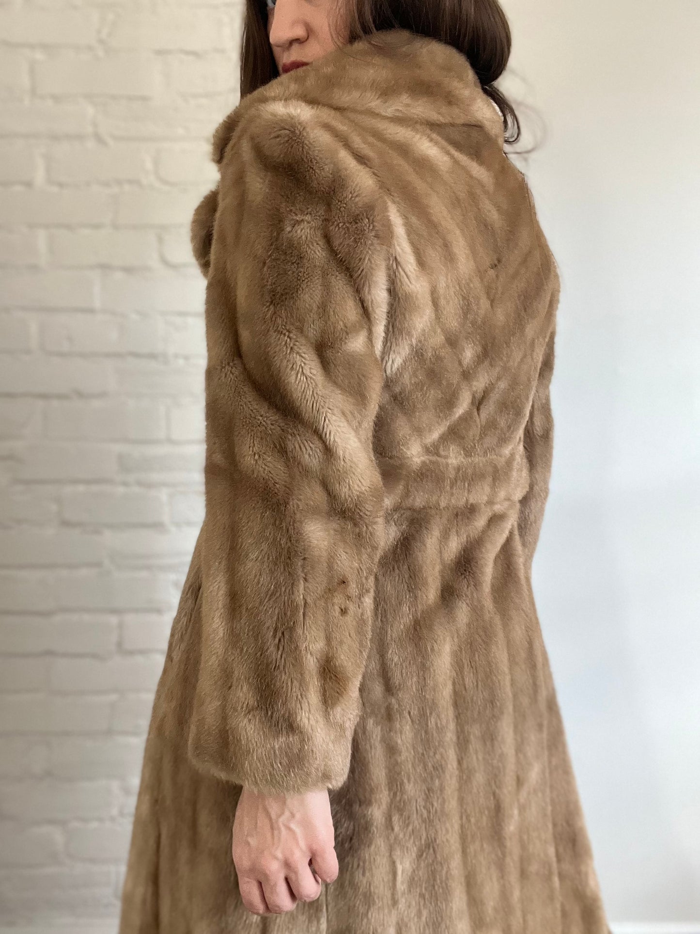 Vintage Faux Fur Jacket - S/M