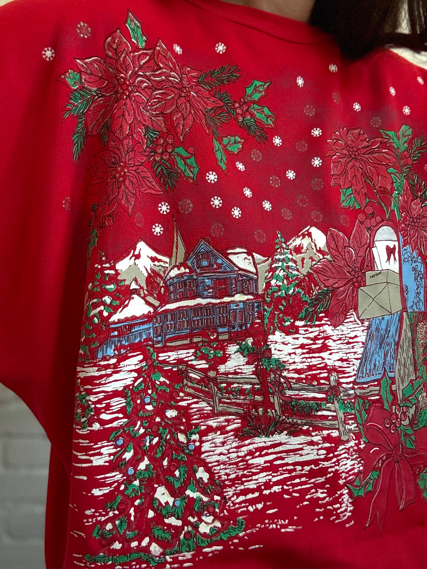 Vintage Christmas Holiday Sweater - Size L/XL