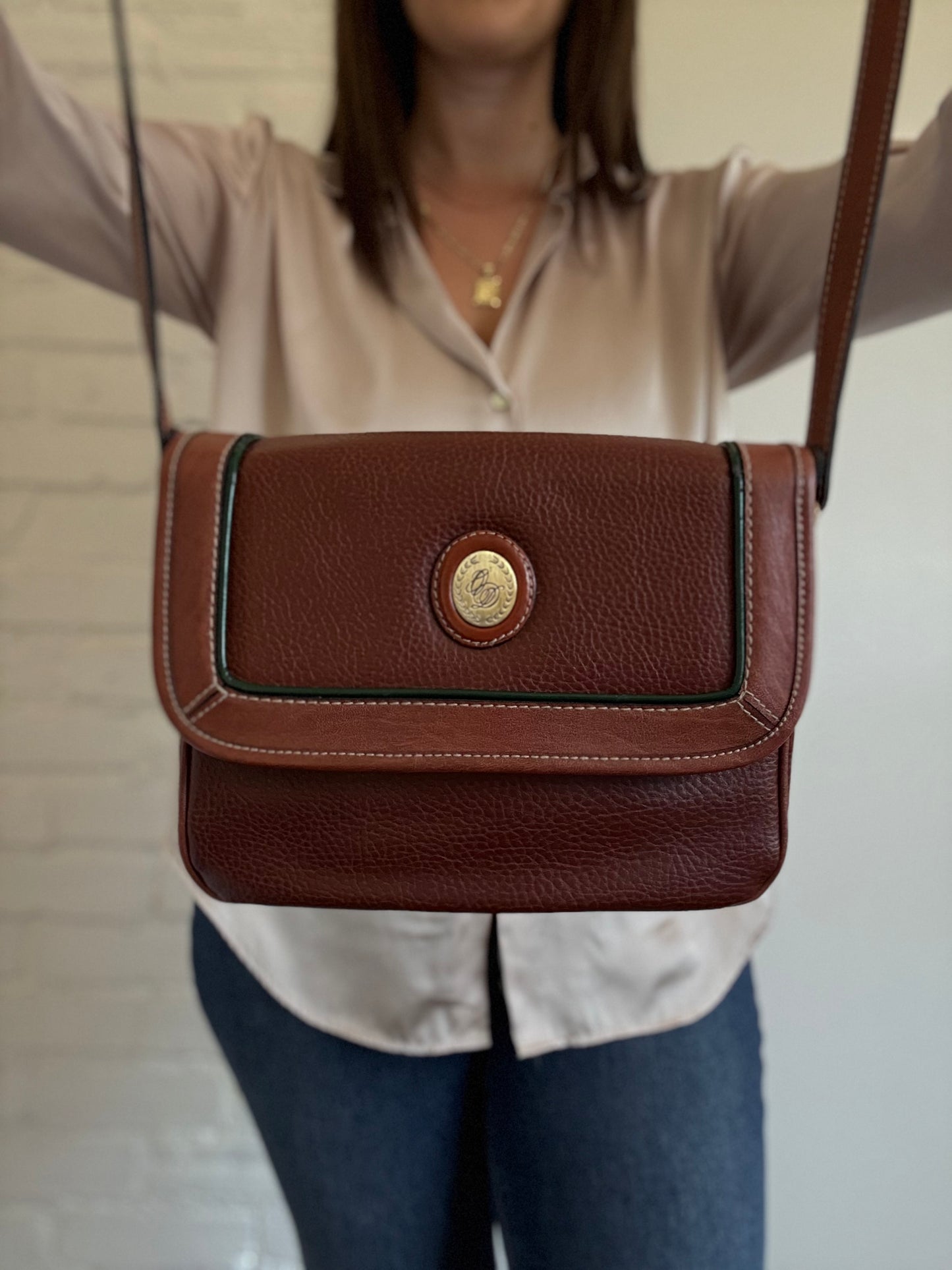 Camera Crossbody Faux Leather Purse