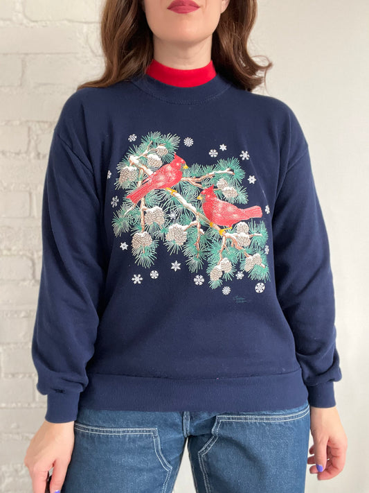 Red Robin Crewneck Sweater - M