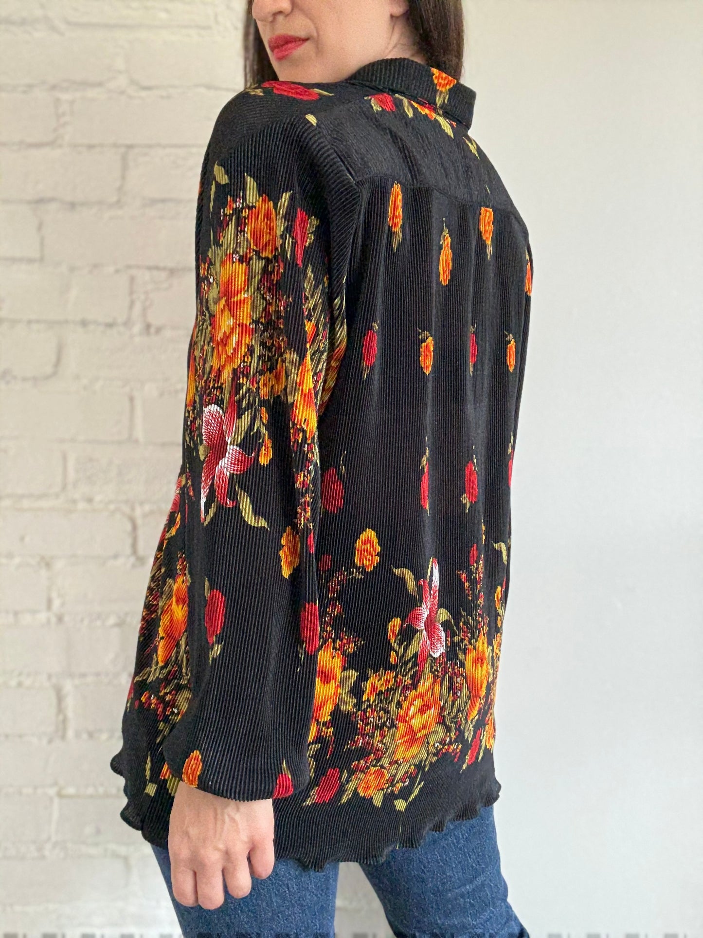 Romantic Plisse Shirt - Size XL