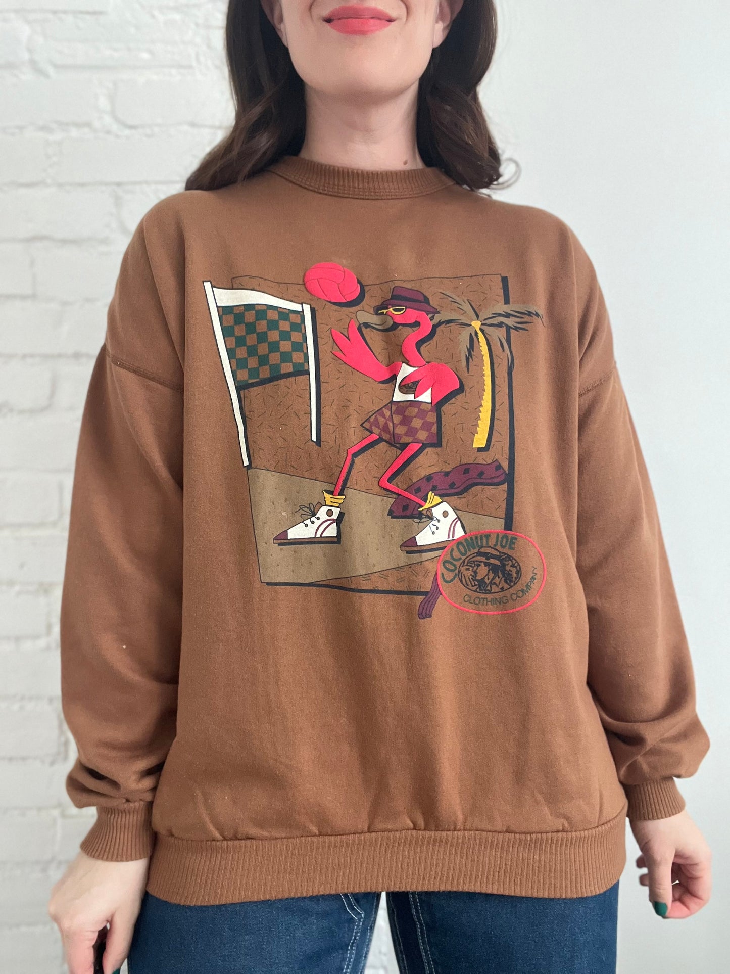 Rare Coconut Joe Flamingo Sweater - Size XL