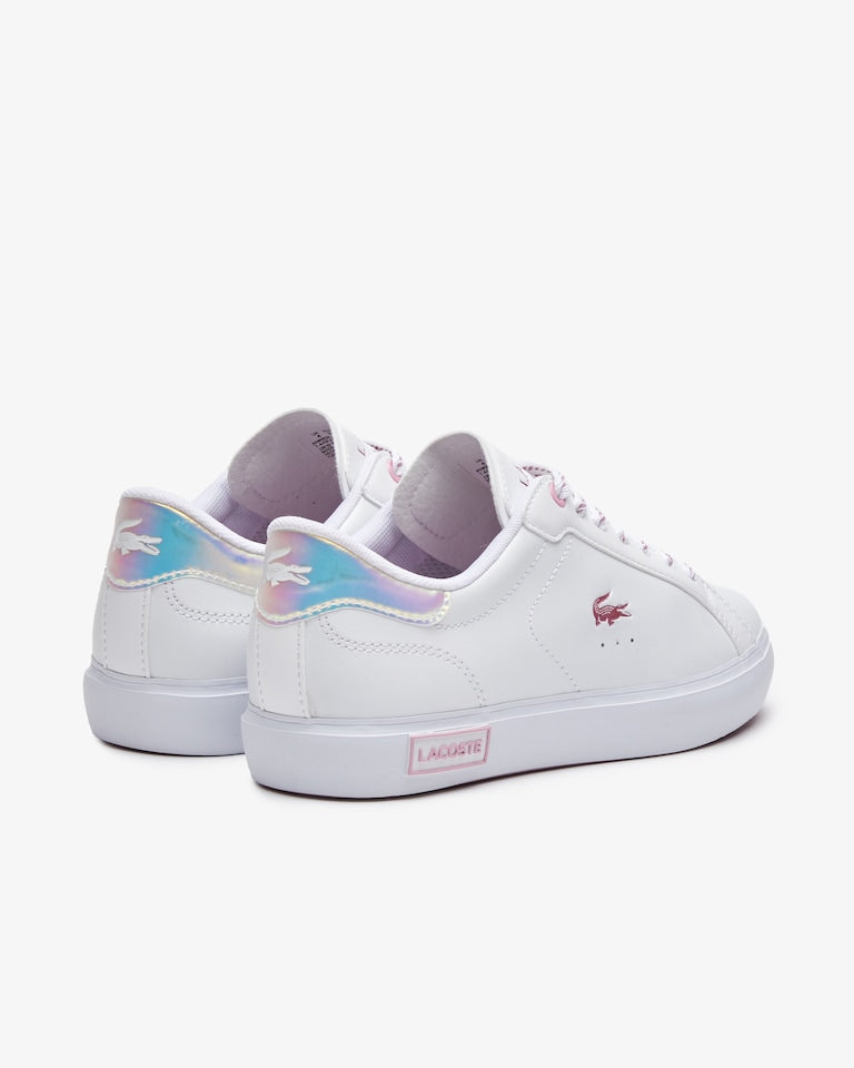 Lacoste Powercourt Leather Trainers - Size 8 Womens