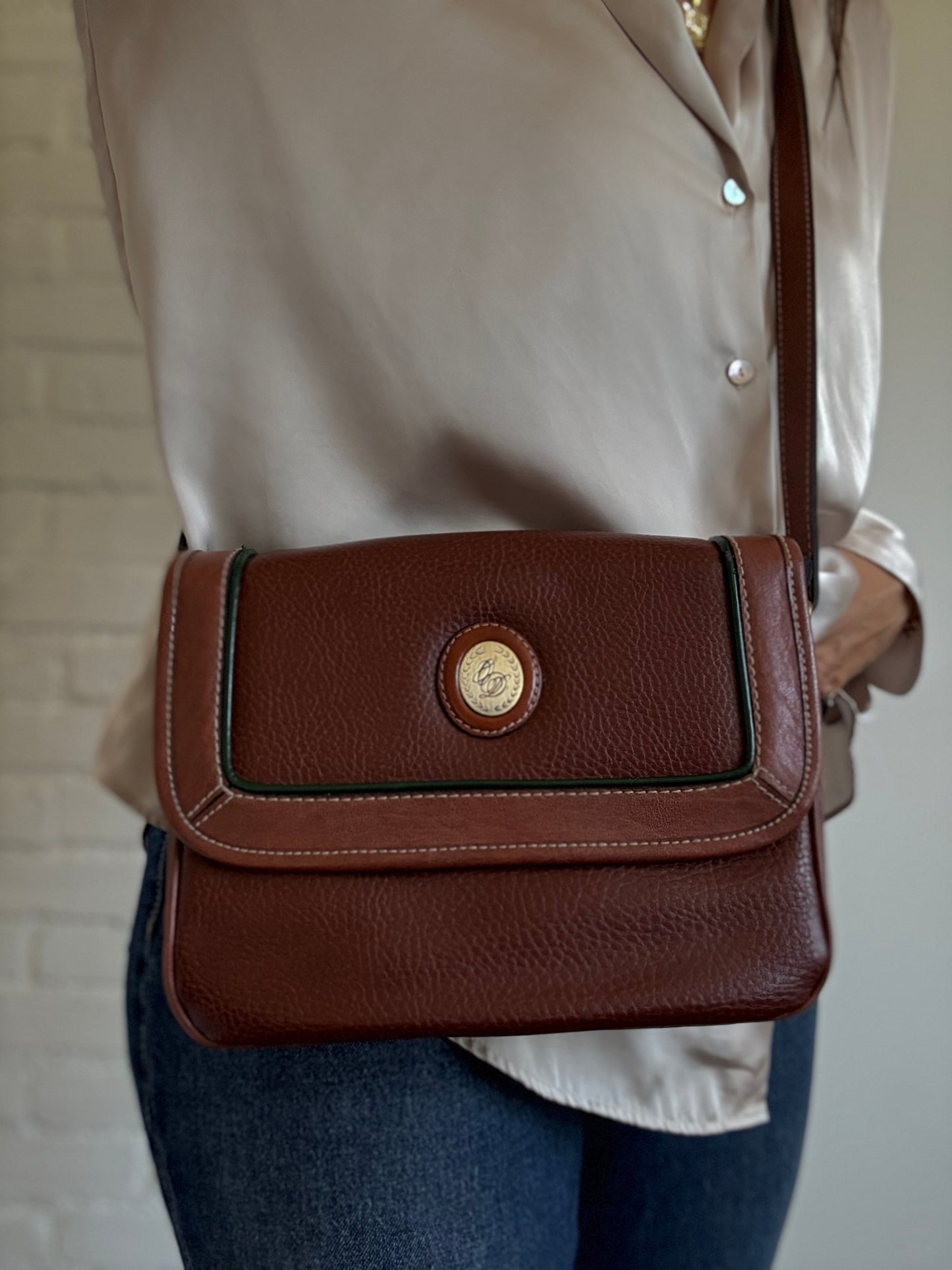Camera Crossbody Faux Leather Purse