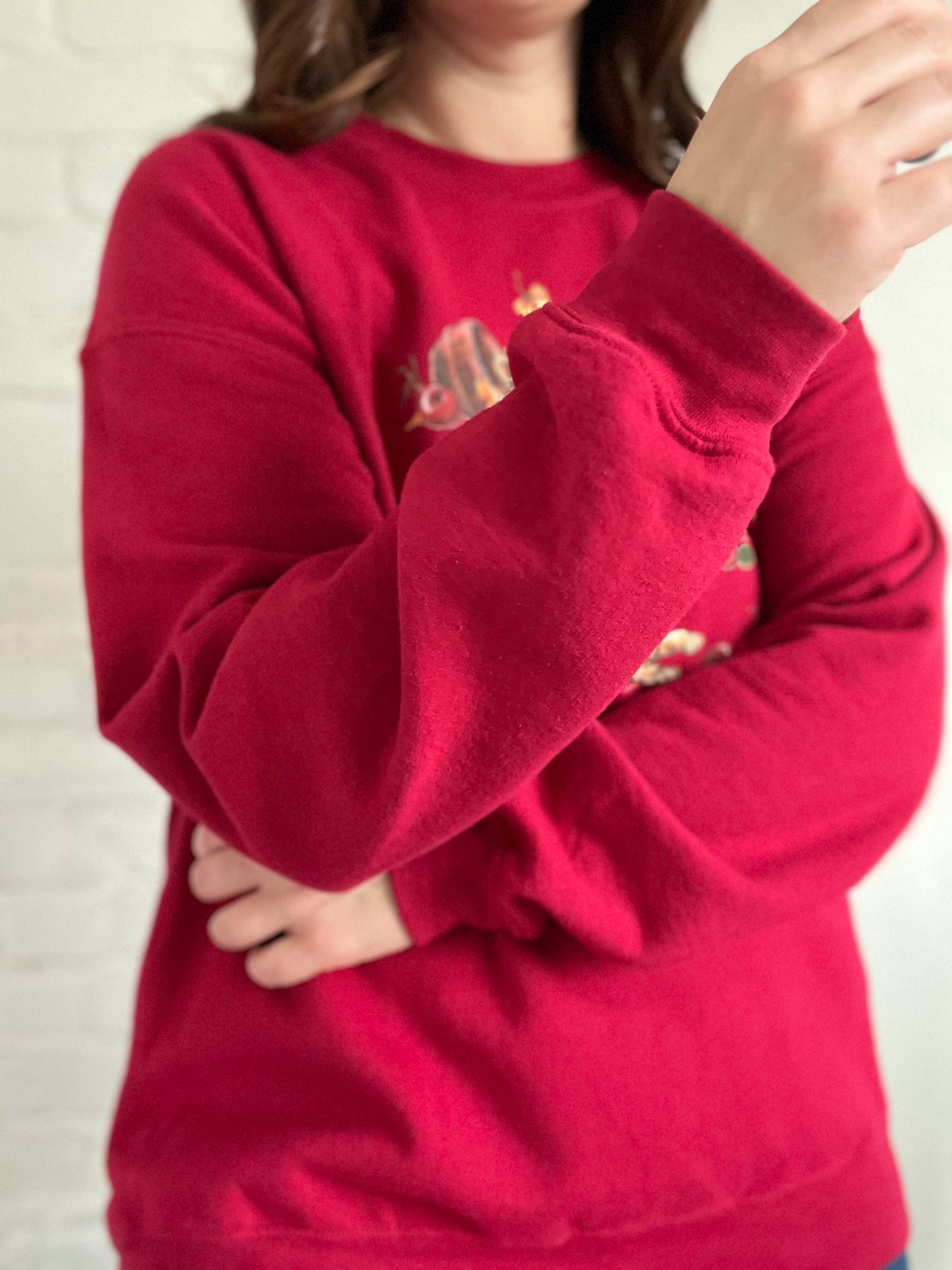 Apple Puppies Crewneck Sweater - L