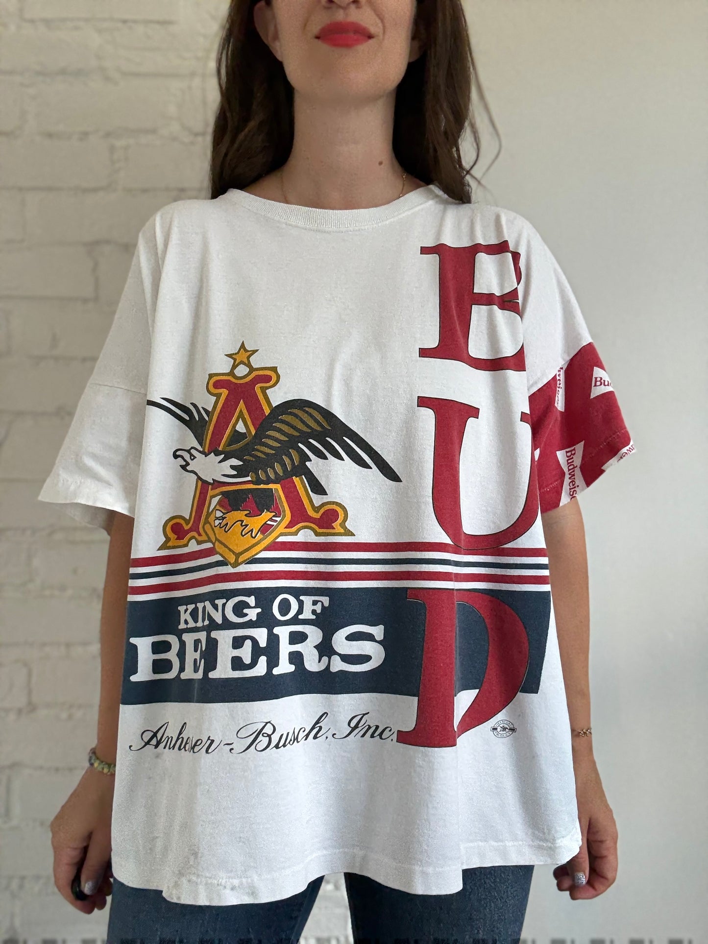 1996 Vintage Budweiser T-Shirt - Size XXL