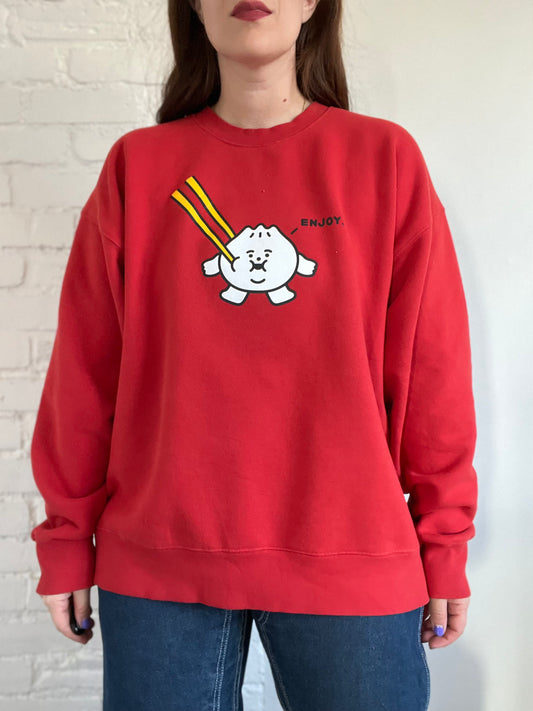 Fleece Boyfriend Dim Sum Crew - XL