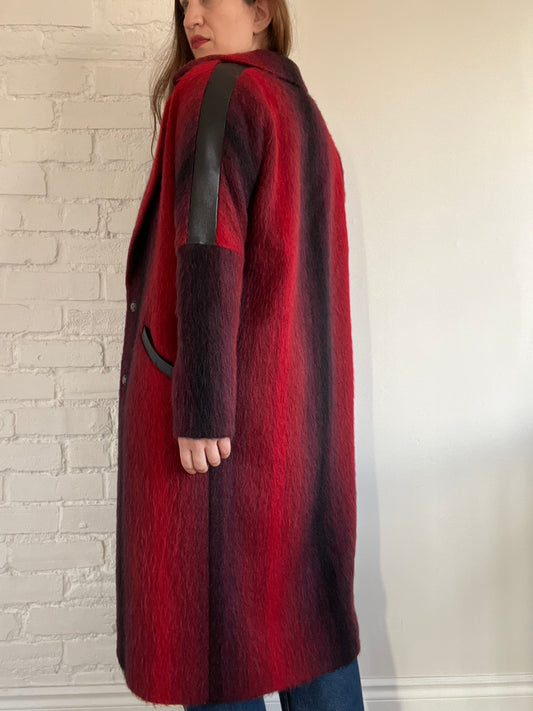 Ombre Red & Black Coat - M/L