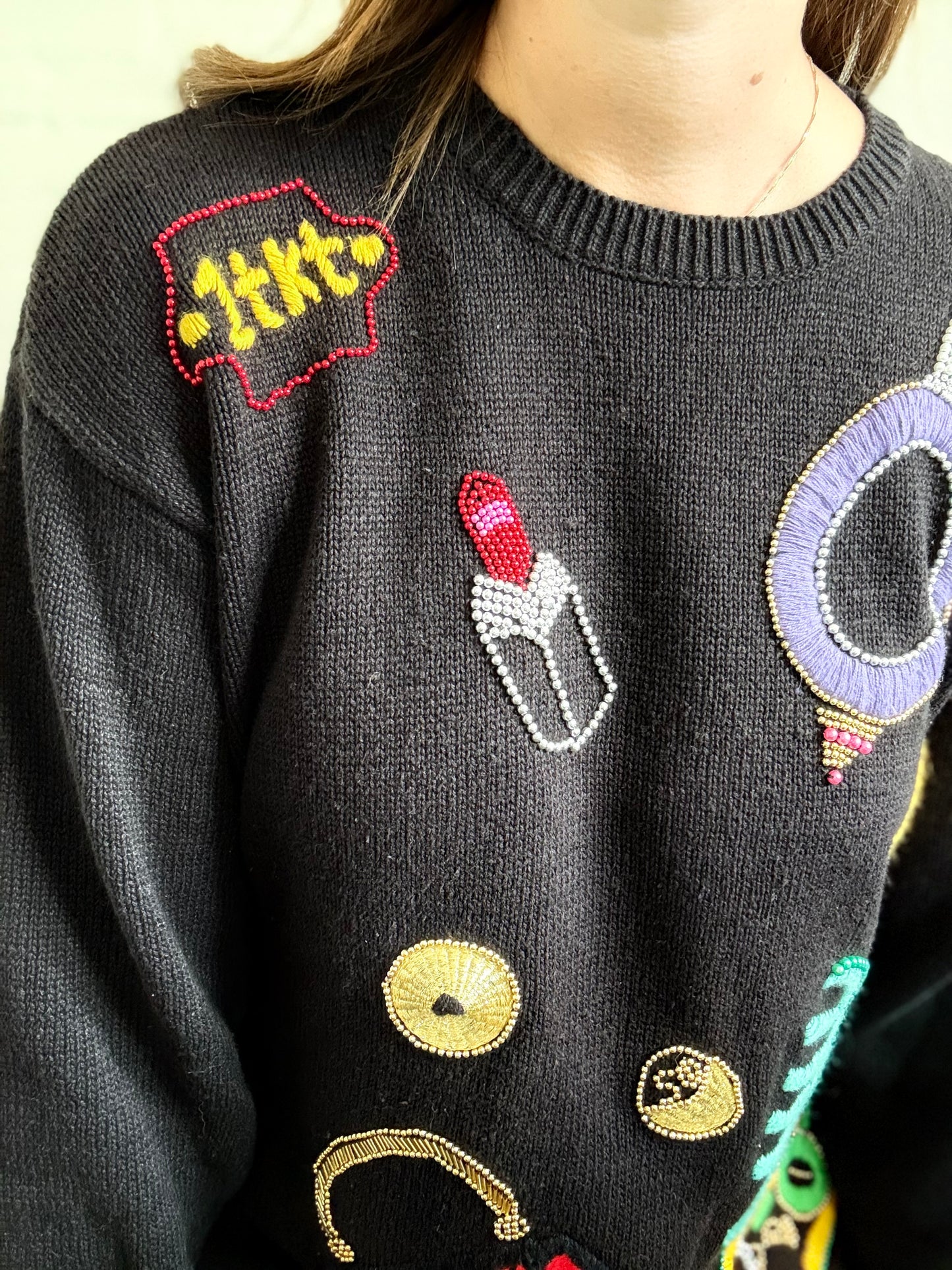 90s Beauty Knit Sweater - Size L