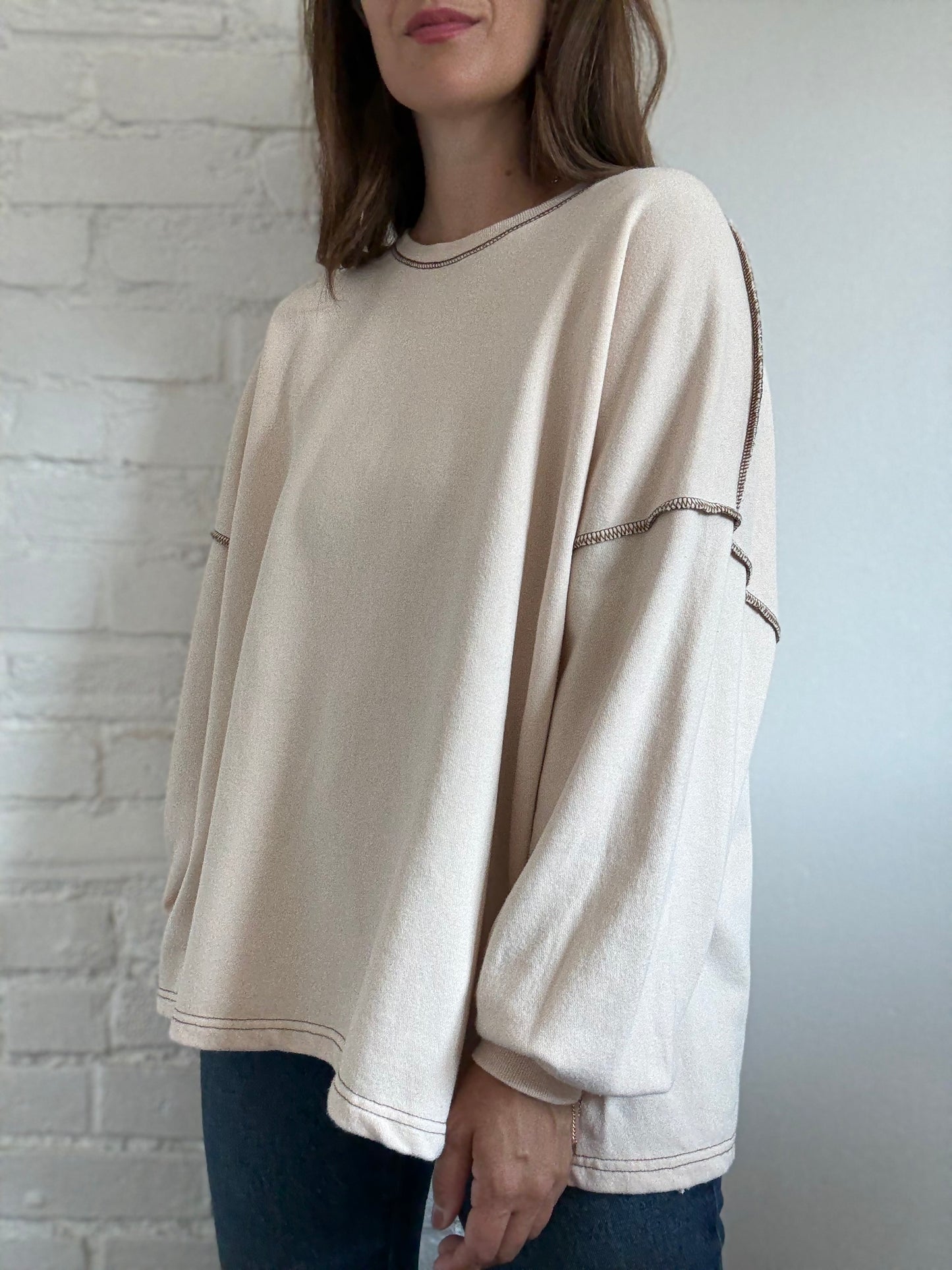 Frank + Oak Oversized Sweater - Size S (oversized)