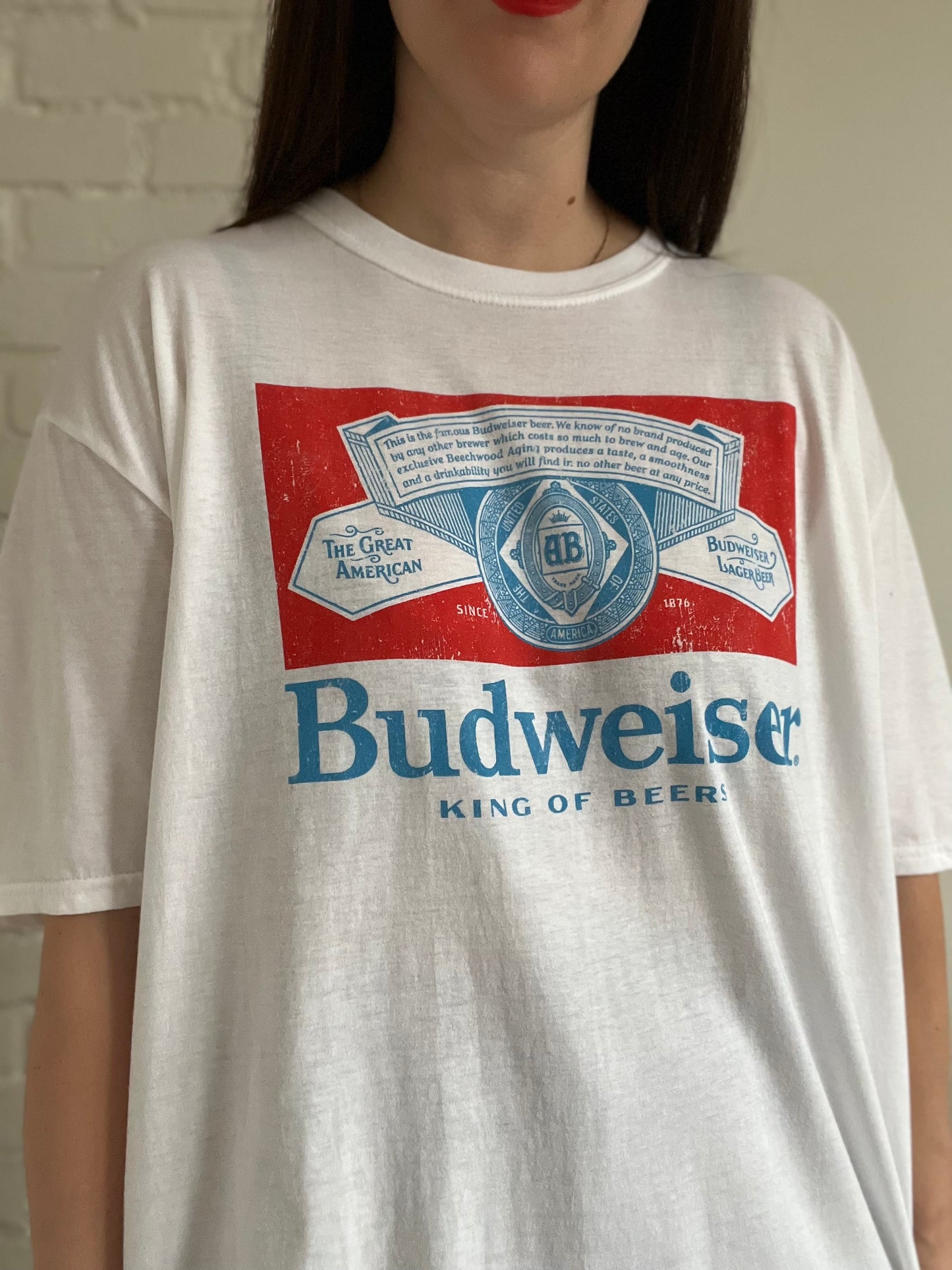 Oversized Budweiser T-Shirt - Size XL