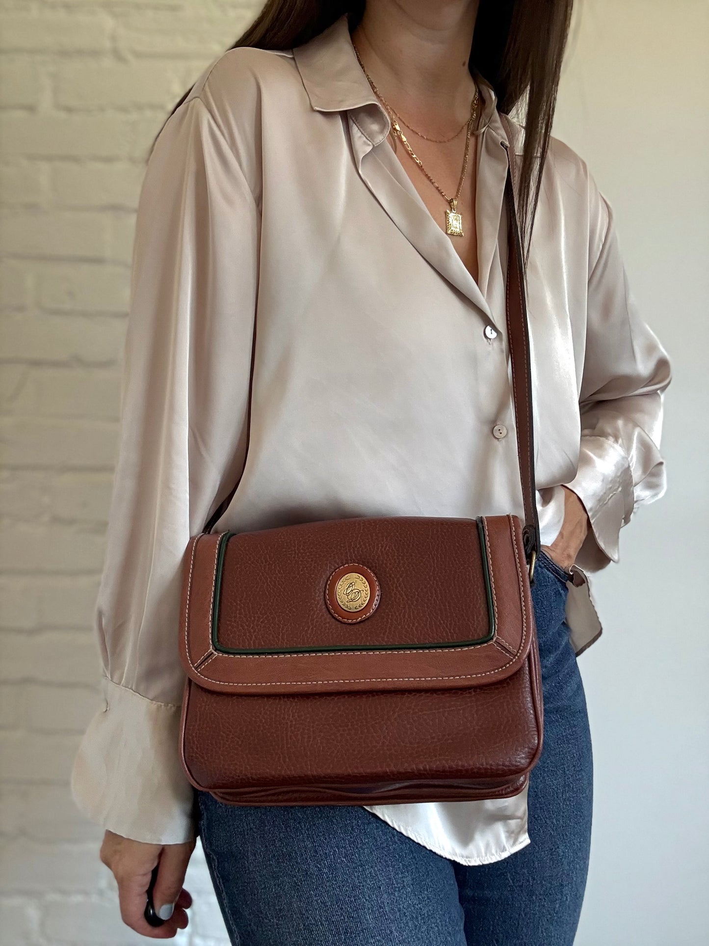 Camera Crossbody Faux Leather Purse