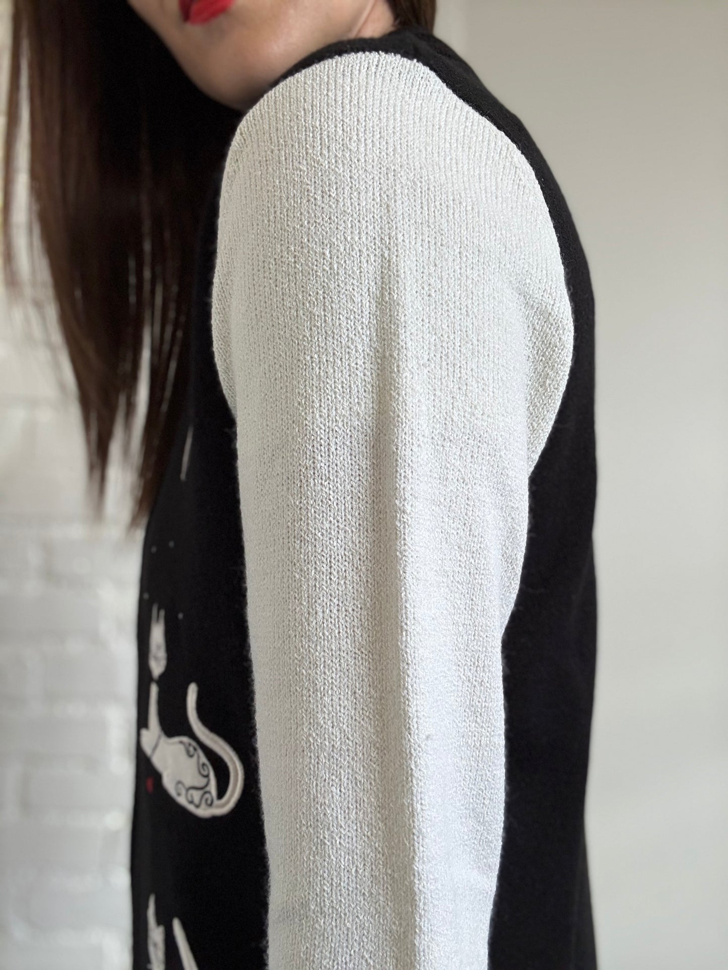 Siamese Cat Cardigan - Size M