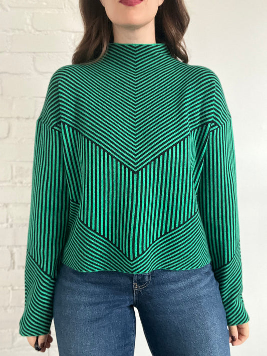 Festive Mock Neck Sweater - XL