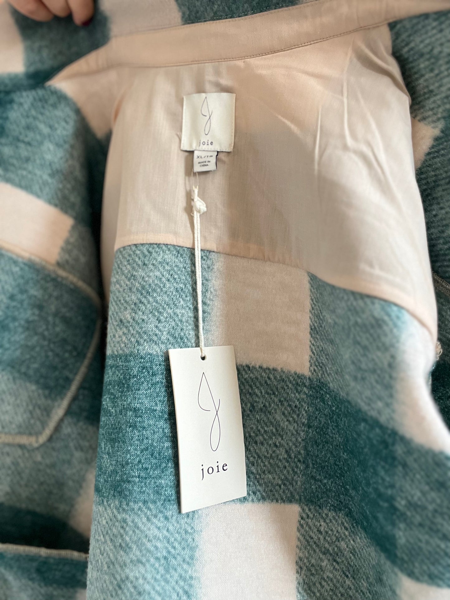 Deep Emerald Checker Coat - XL