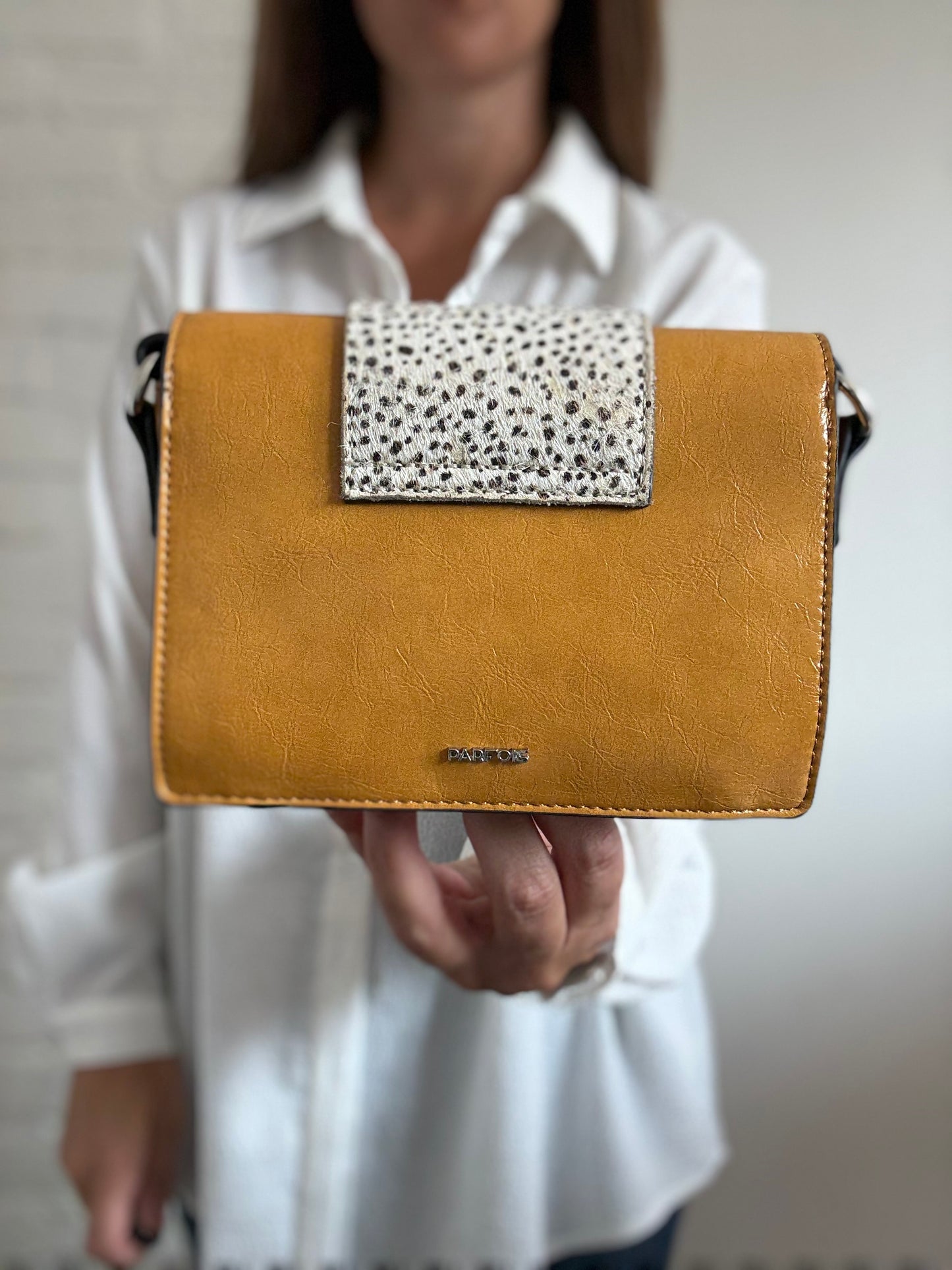 Mini Mustard Dalmatian Purse