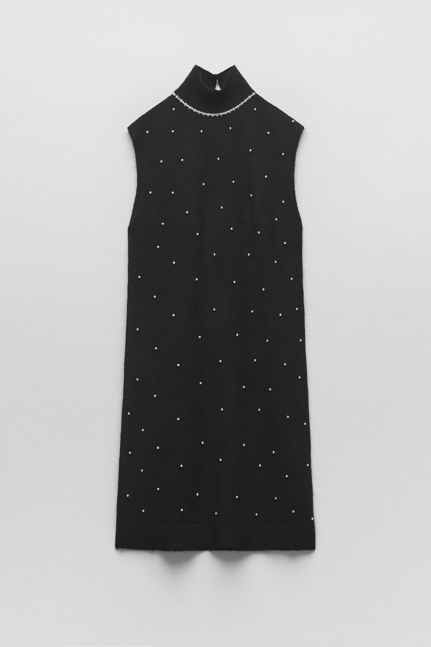 Pearl Beaded Sweater Dress - S