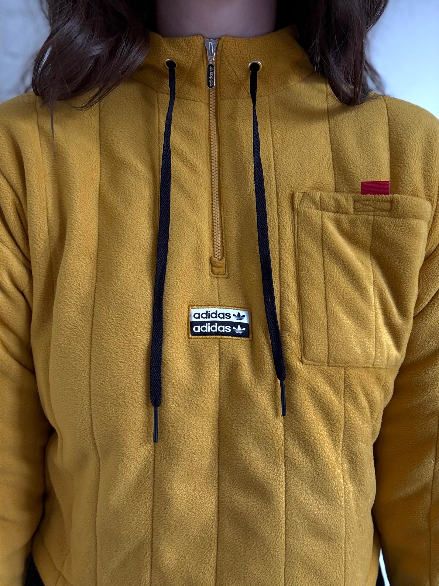 Adidas Ryv Quarter Zip Fleece - Size S