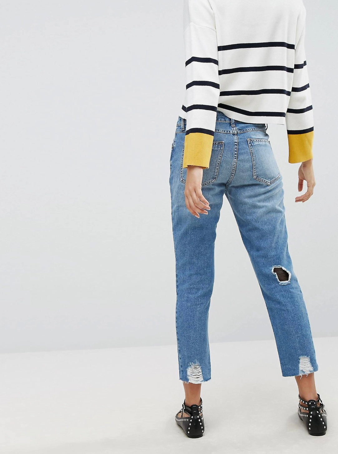 Striped Knit with Yellow Pop - Size S