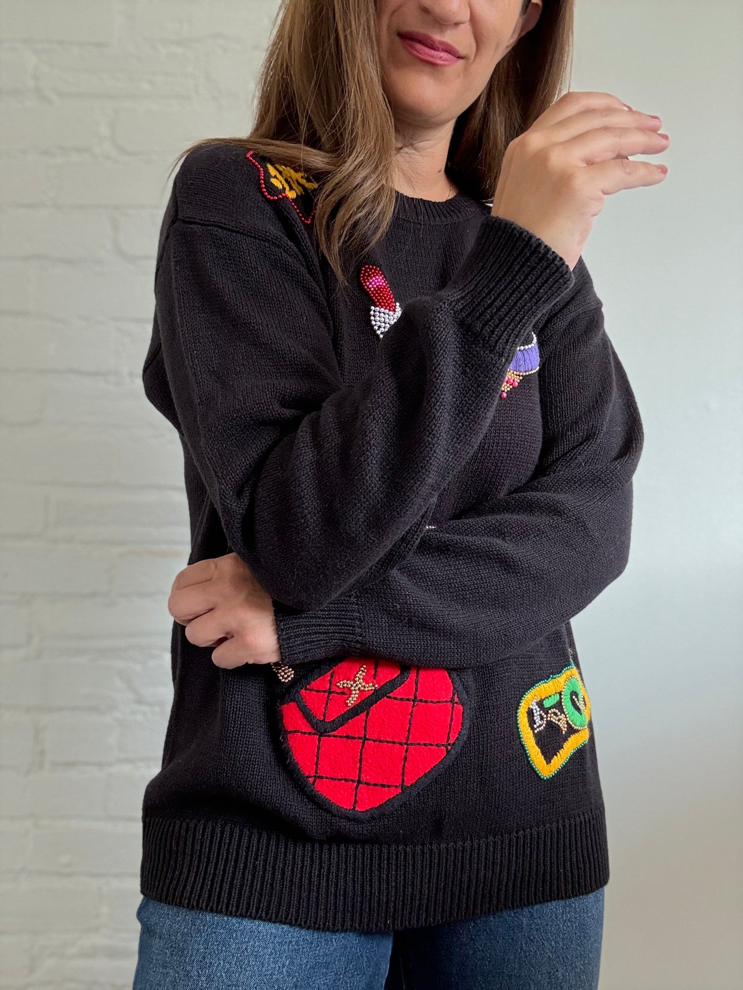 90s Beauty Knit Sweater - Size L