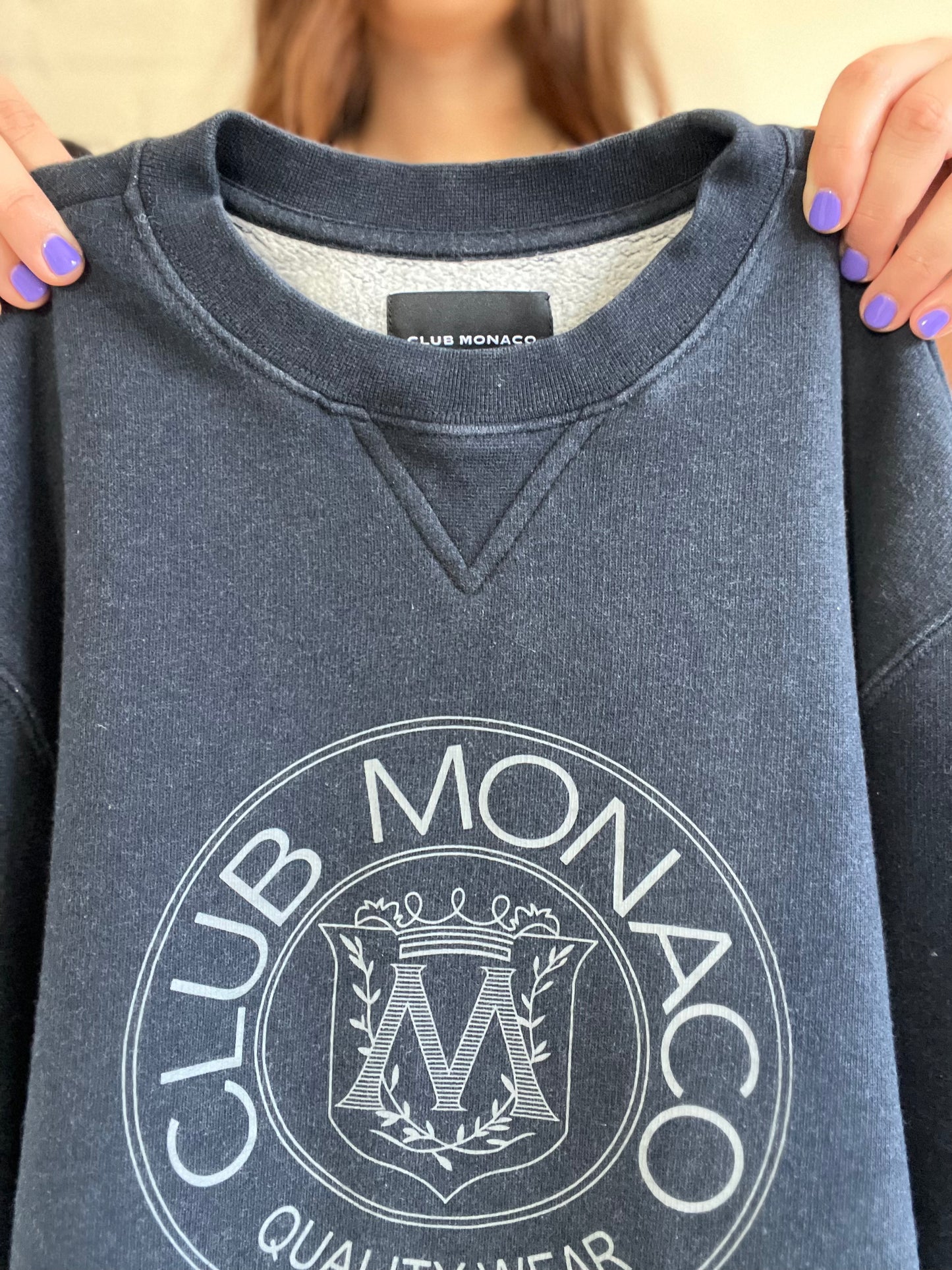 Club Monaco Heritage Crest Sweater - S