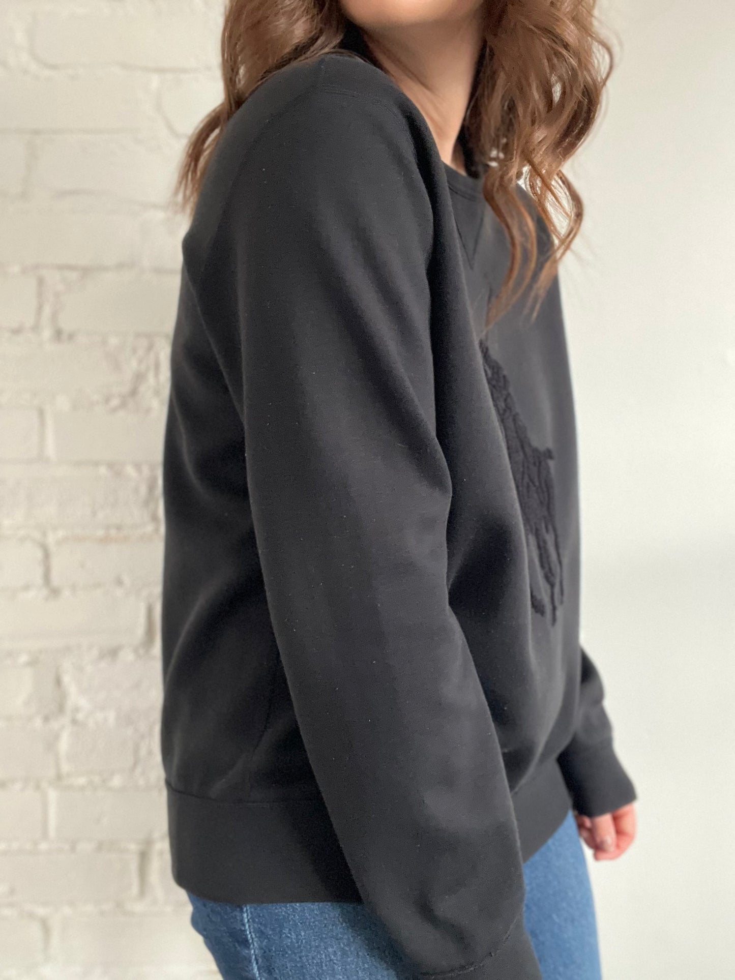 Polo Pony Double-Knit Sweatshirt - Sz. L/XL