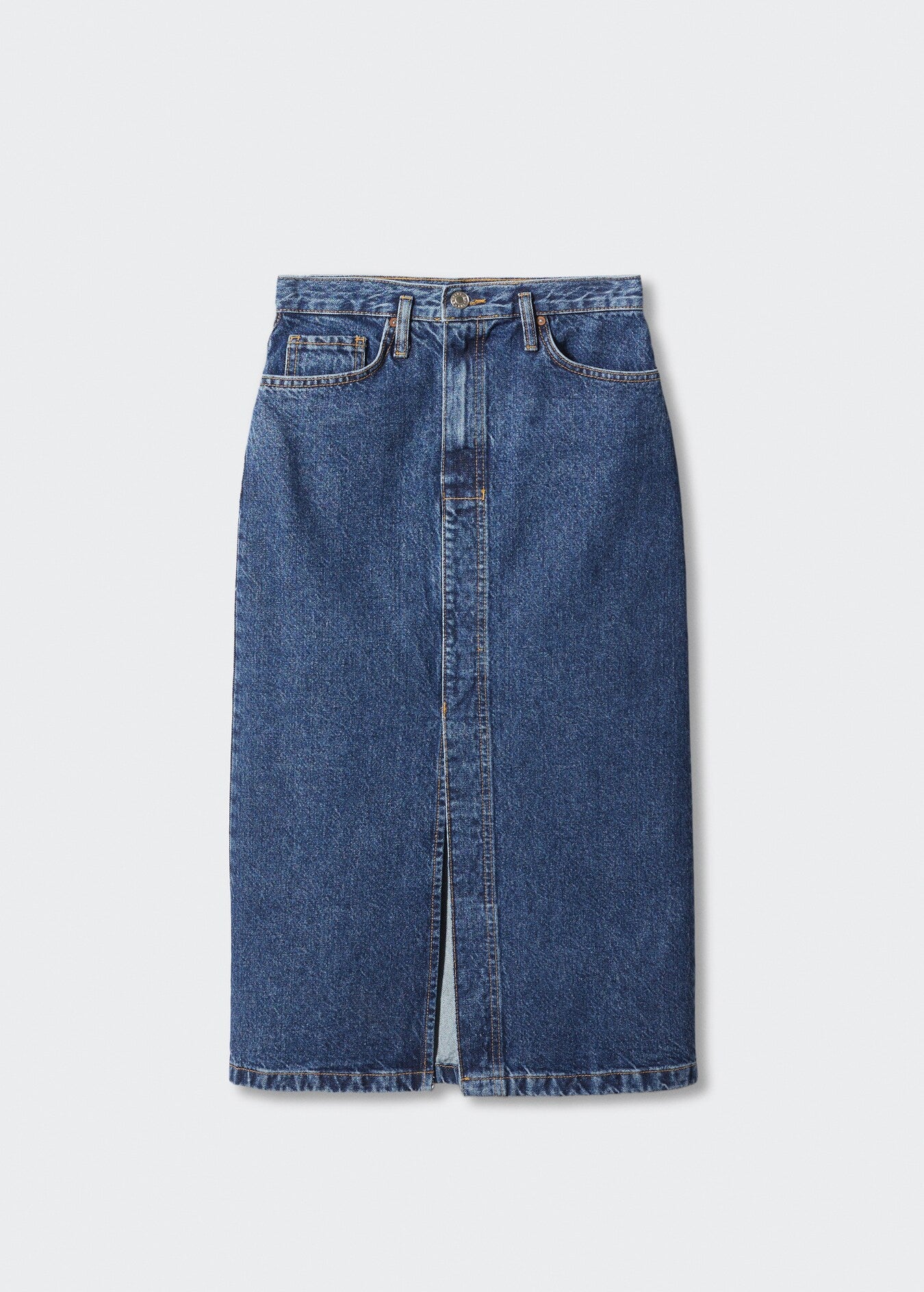 Denim Midi Skirt - Sz.L
