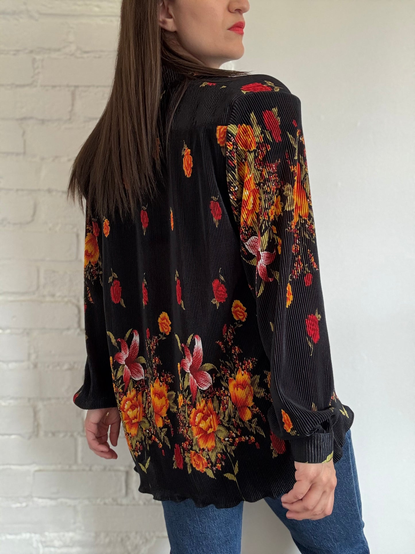 Romantic Plisse Shirt - Size XL