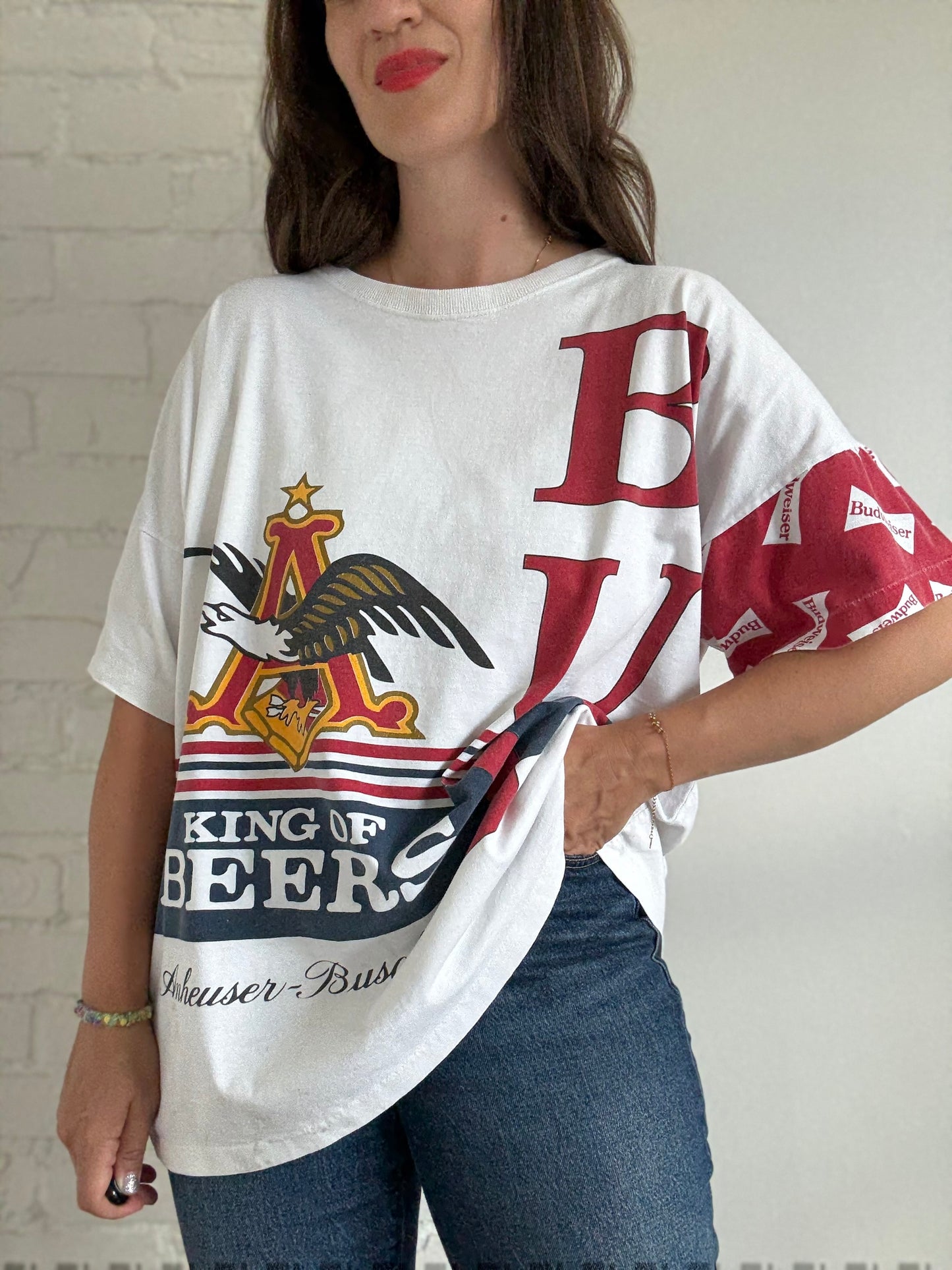 1996 Vintage Budweiser T-Shirt - Size XXL