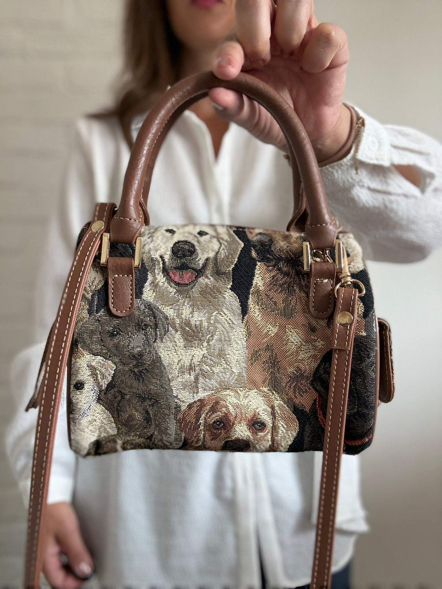 Labrador Canvas Bucket Purse