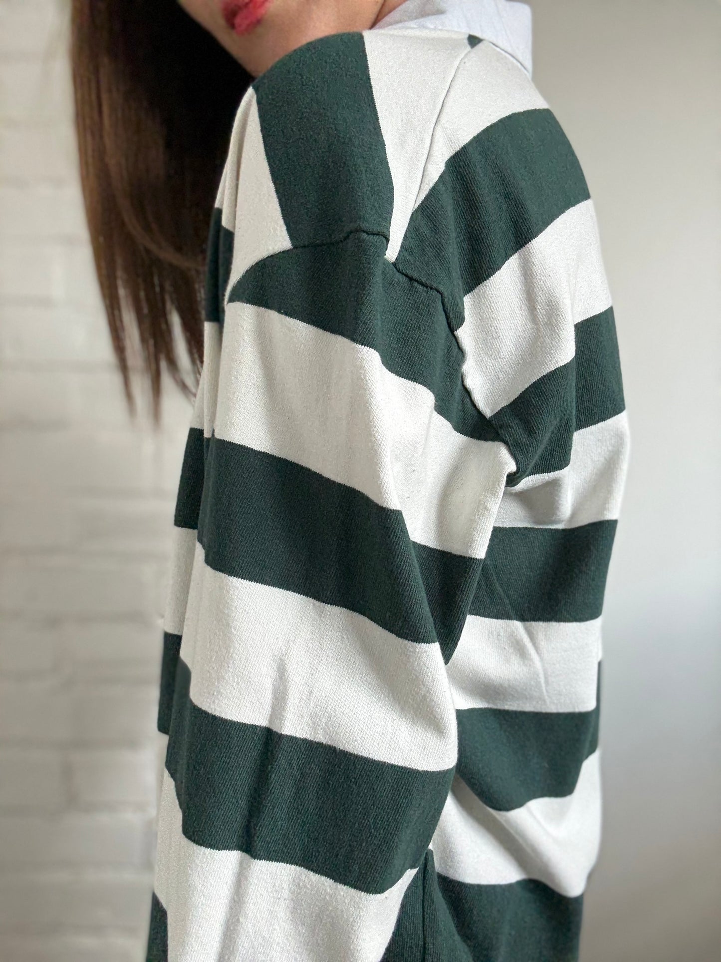 Oak + Fort Rugby Shirt - Size S (Oversized)