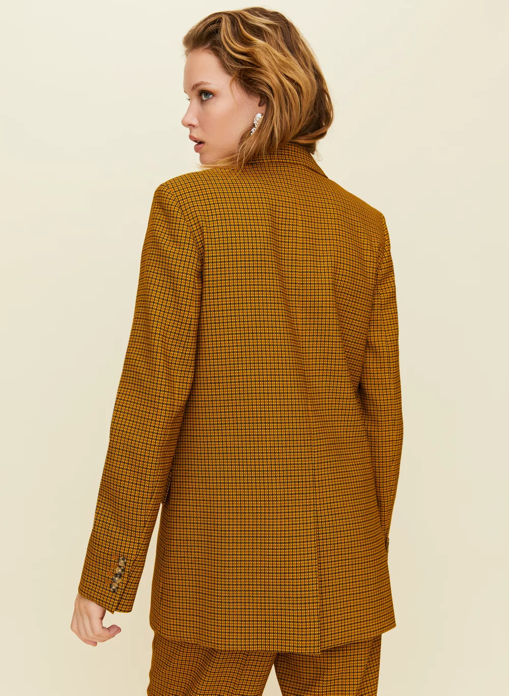 Little Moon Caluna Check Blazer - Size XS