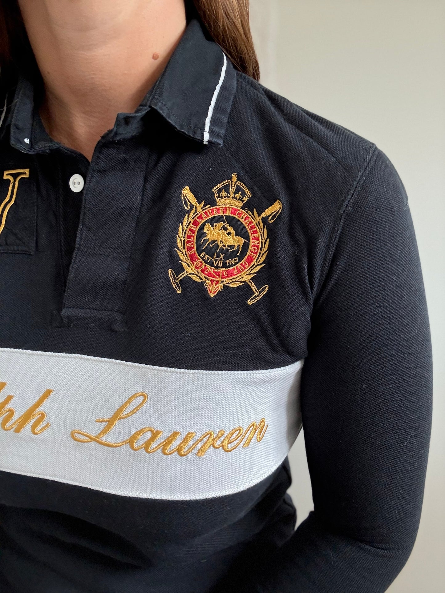 80s Vintage Ralph Lauren Rugby Shirt - Size XS/S