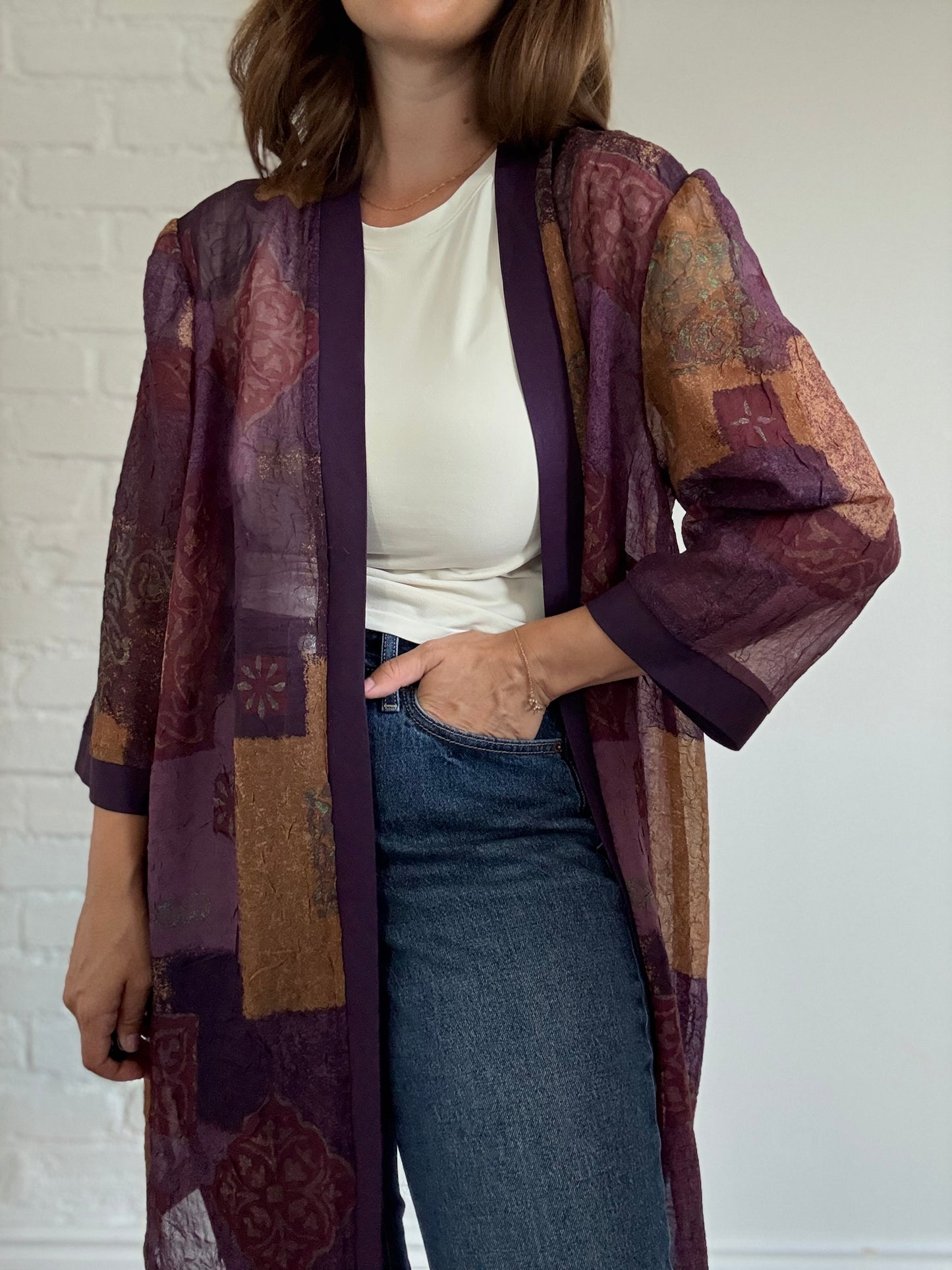 Sheer Duster Cardigan - Size L/XL