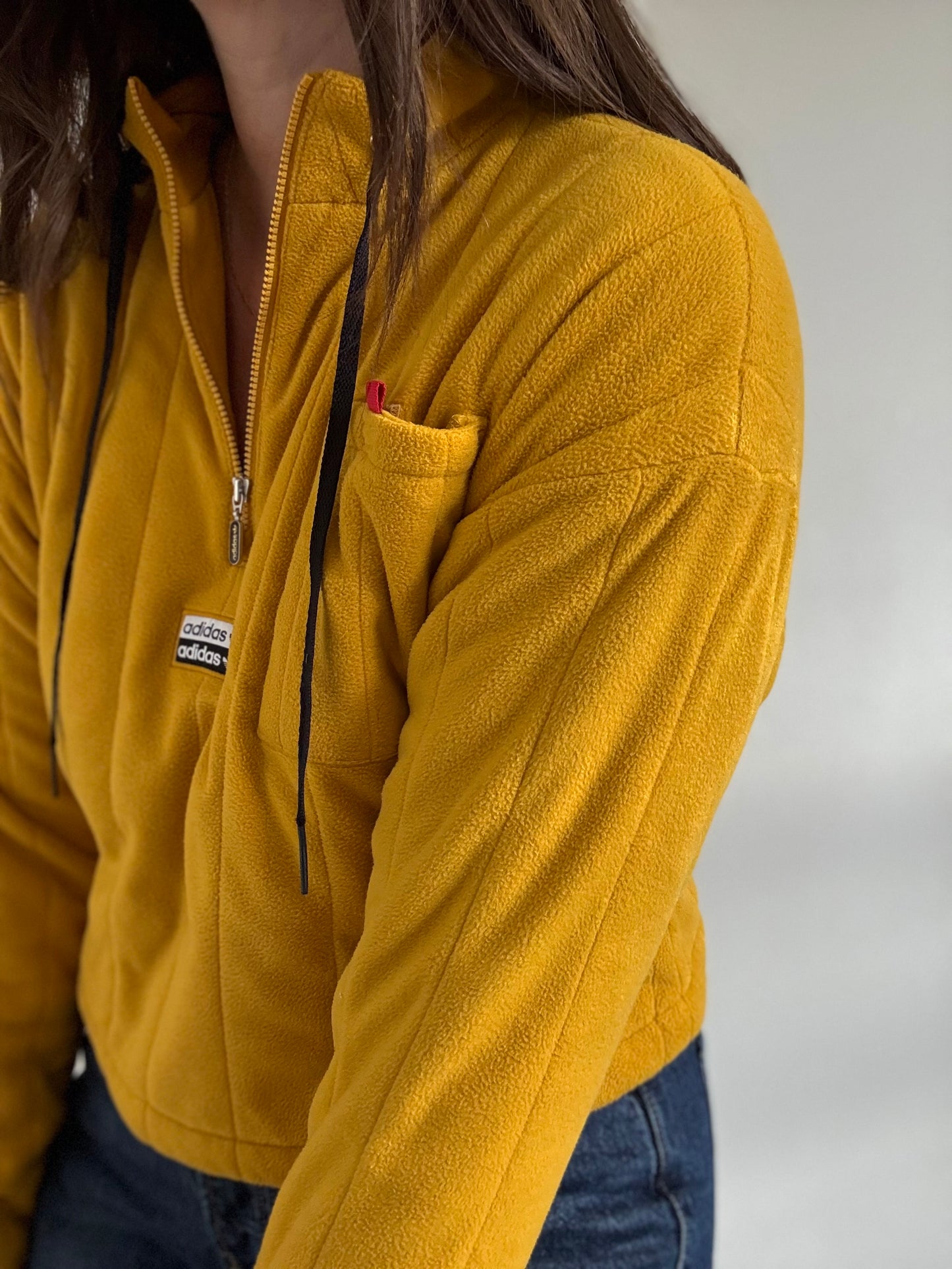 Adidas Ryv Quarter Zip Fleece - Size S