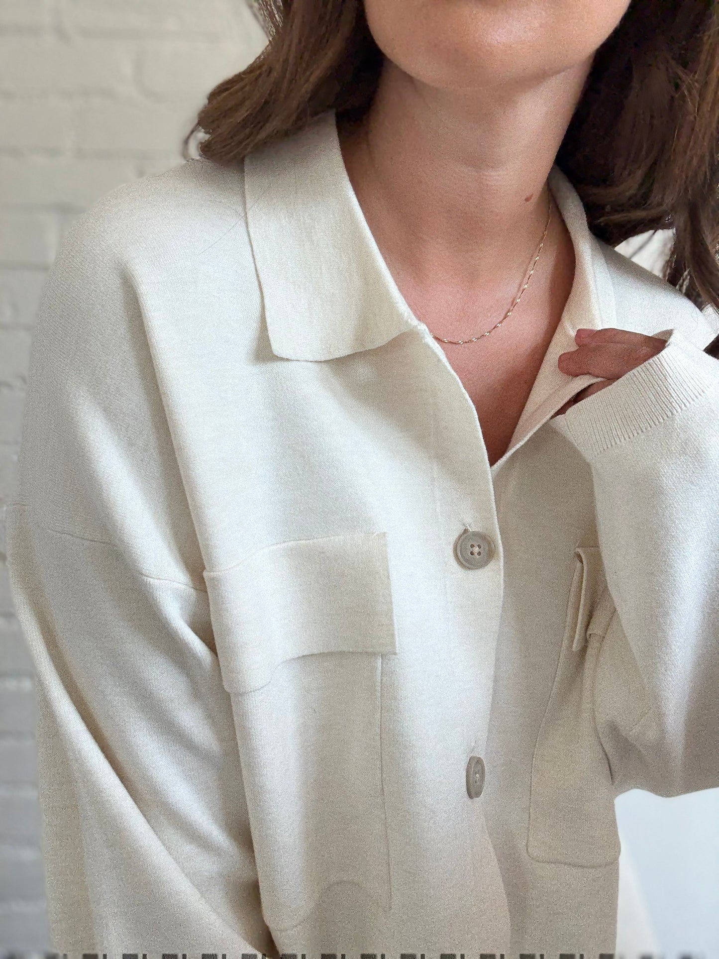 Aritzia Ronnie Oatmeal Sweater - Size L