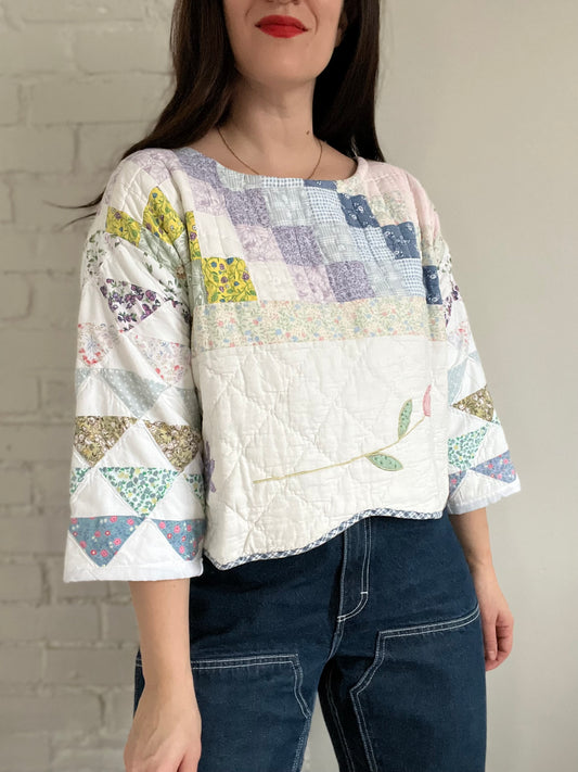 Patchwork Quilt Pullover - Size M/L