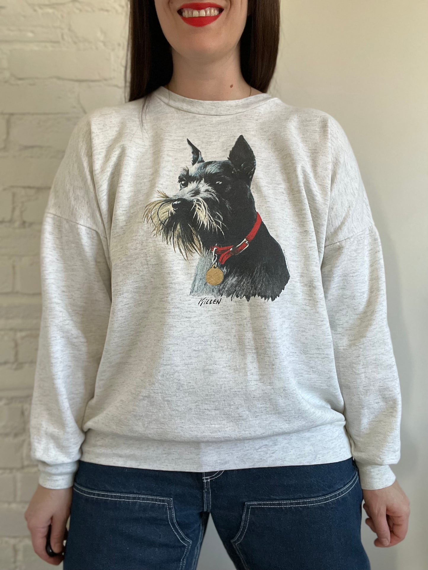 Vintage Schnauzer Sweatshirt - Size L