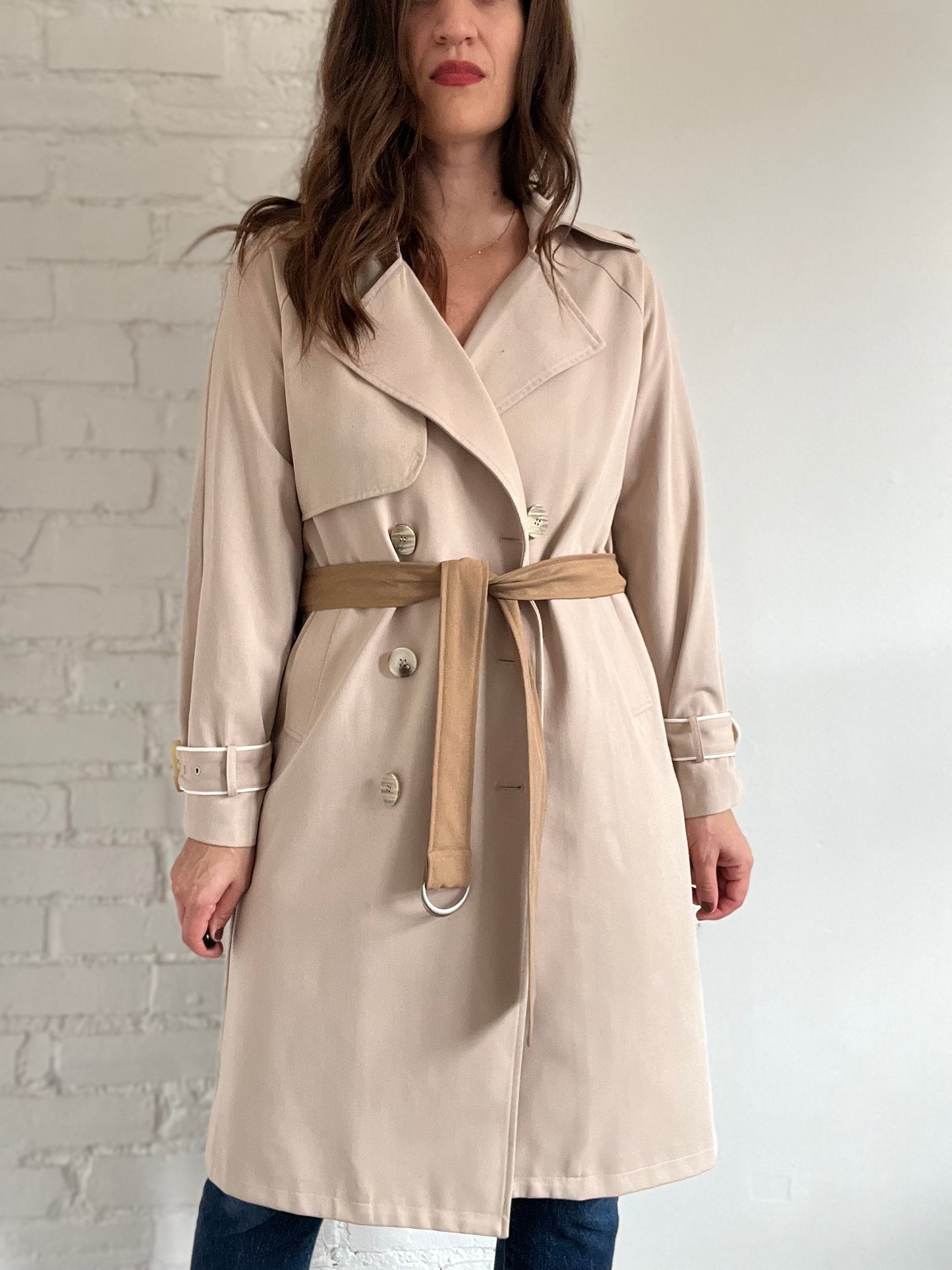 Pleated Trench Coat - M/L