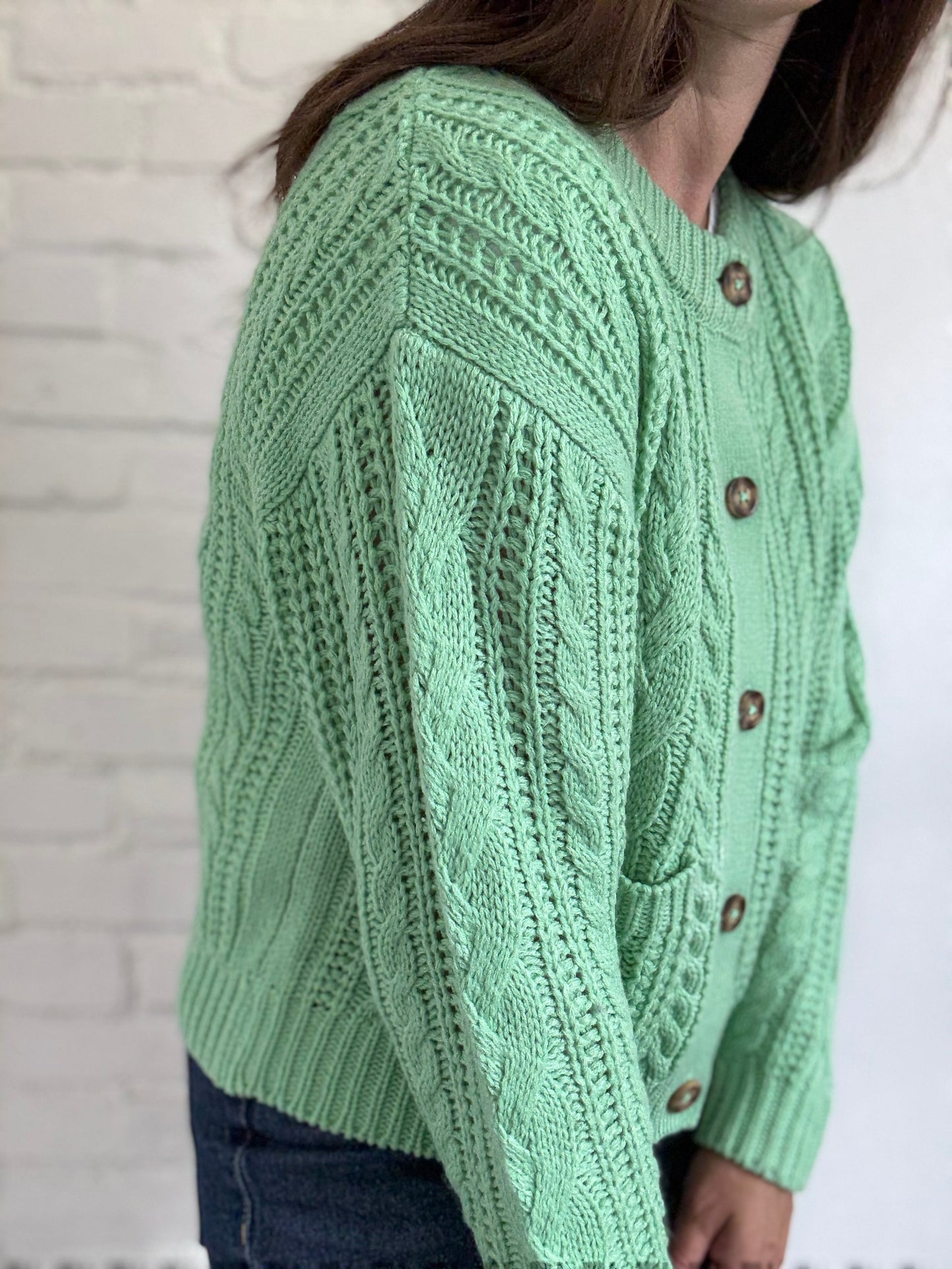 Ichi Ihalisia Knit Cardigan - Size M (oversized)
