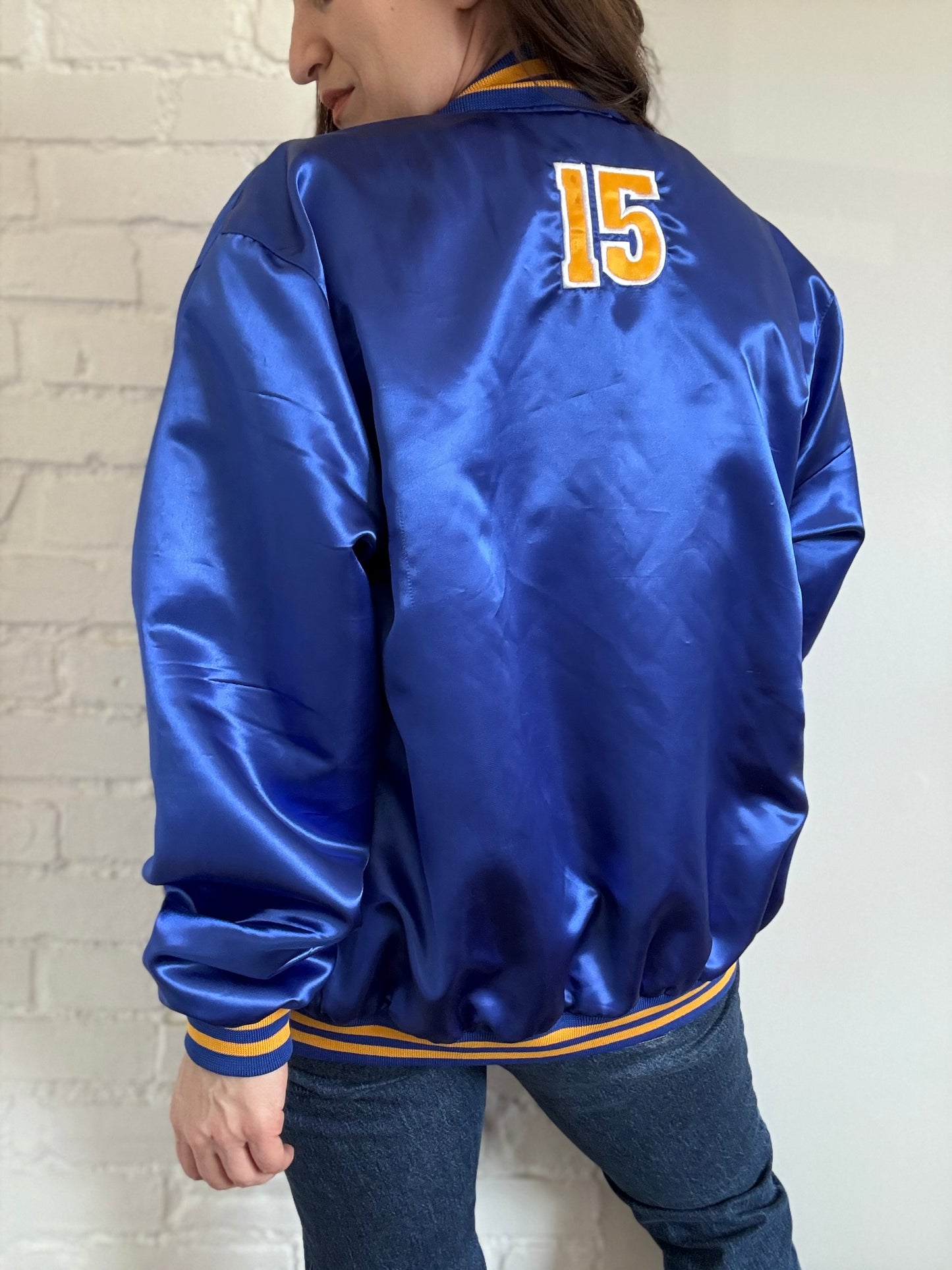 Vintage NBA Nuggets Satin Bomber - Sz. M/L