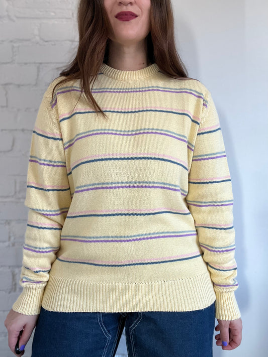 Pastel Striped Dad Knit - XL