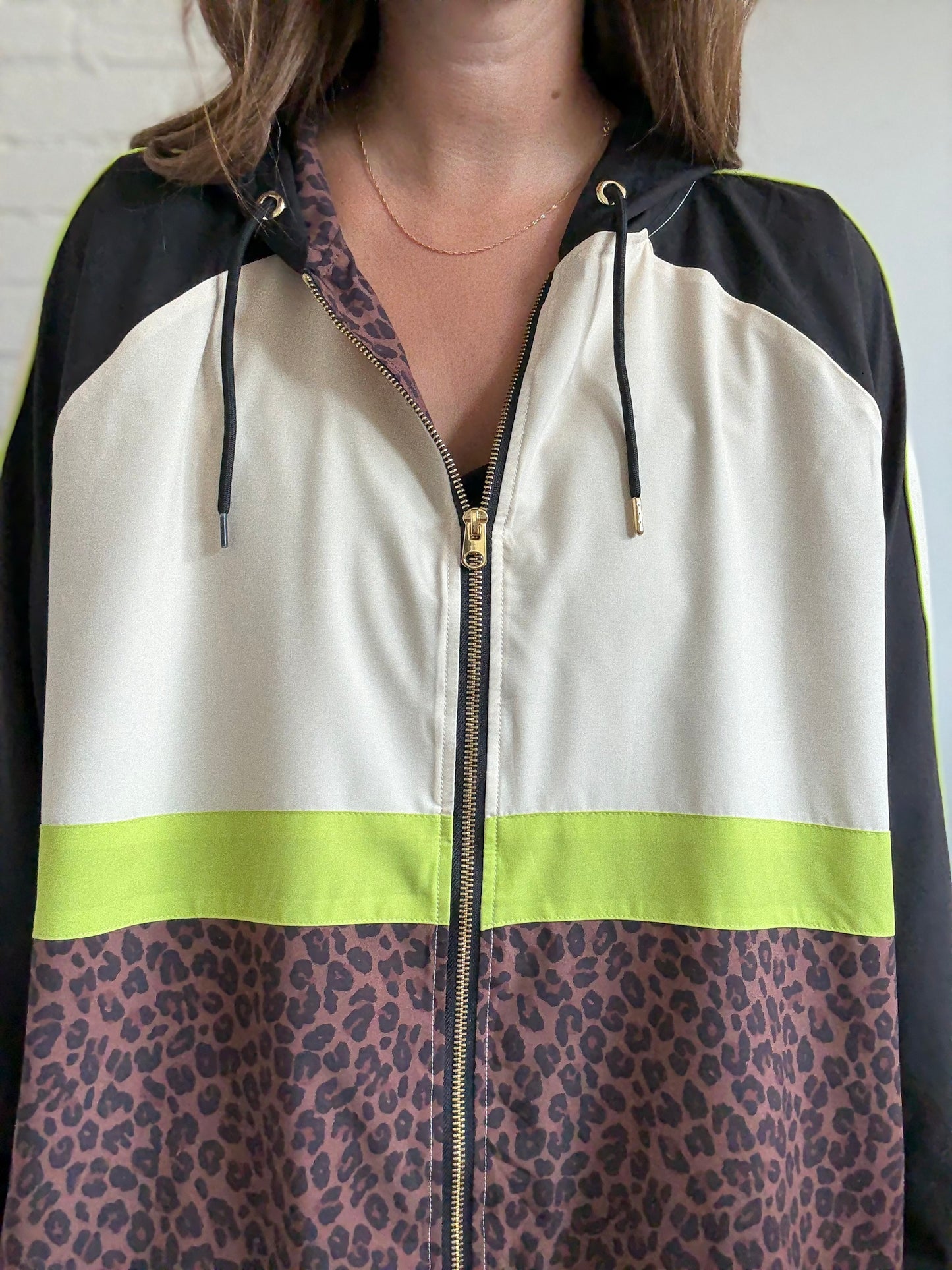 Never Fully Dressed Leopard Windbreaker - Size 20