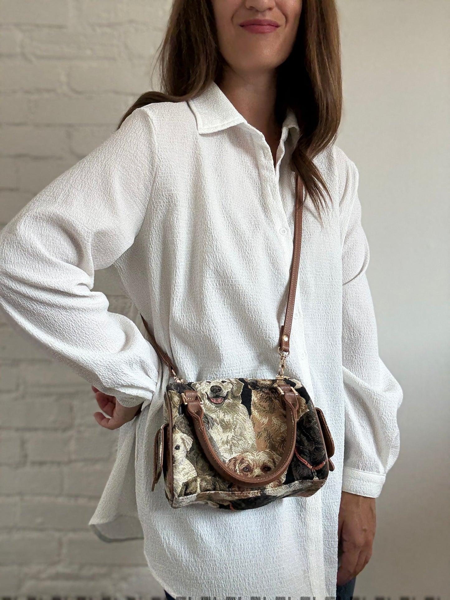 Labrador Canvas Bucket Purse
