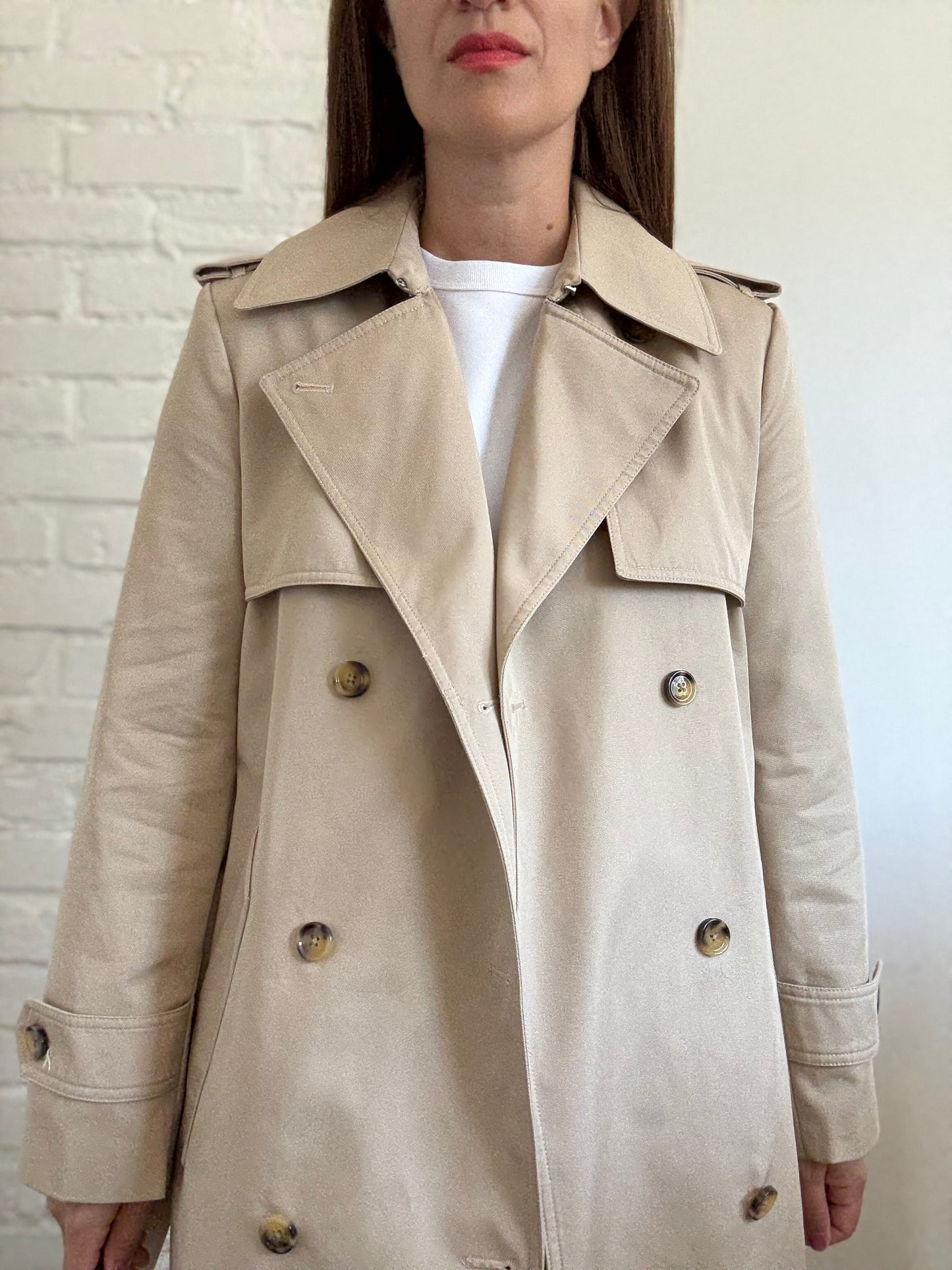 MANGO Trench Coat with Belt - Size M