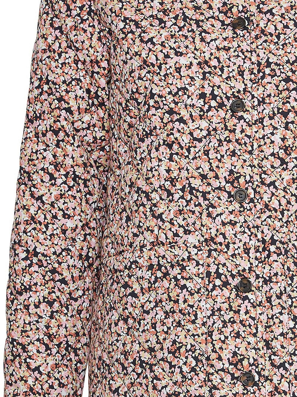 Floral Quilted Cotton Jacket - Size S