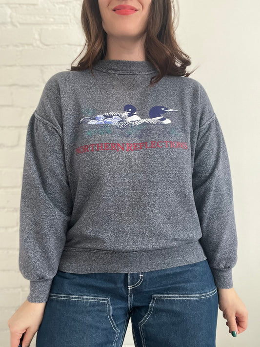 Northern Reflections Loon Sweater - M