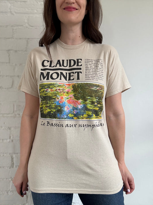 Claude Monet Lily Pond T-Shirt - Sz. M Unisex