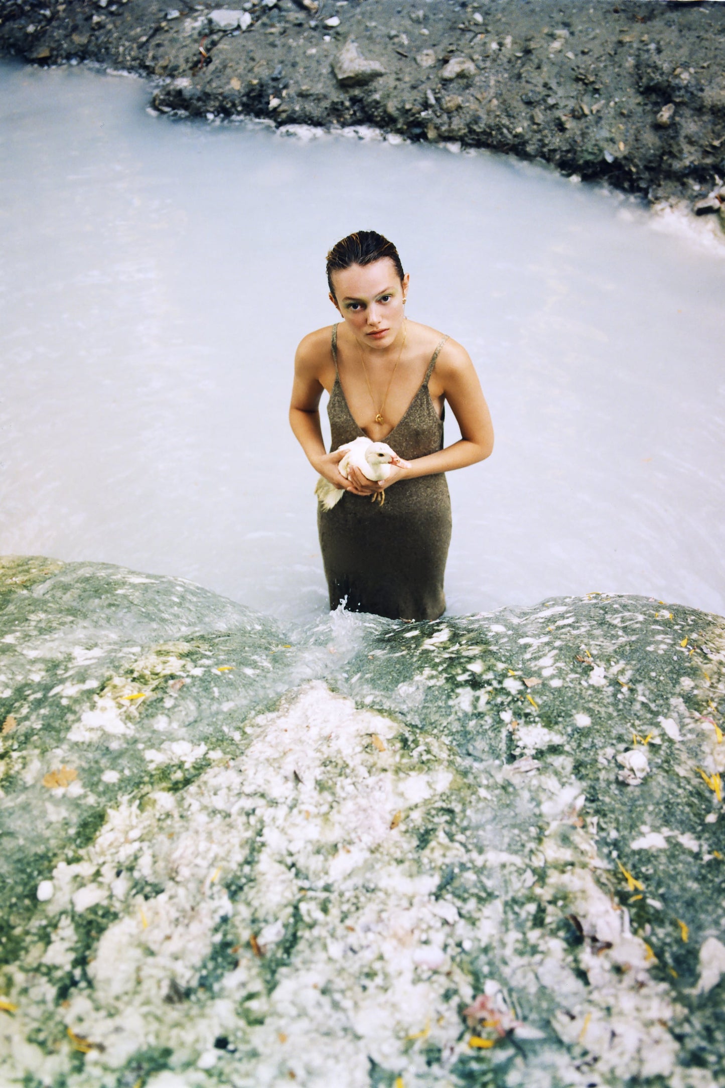 Metallic Thread Knit Dress - S