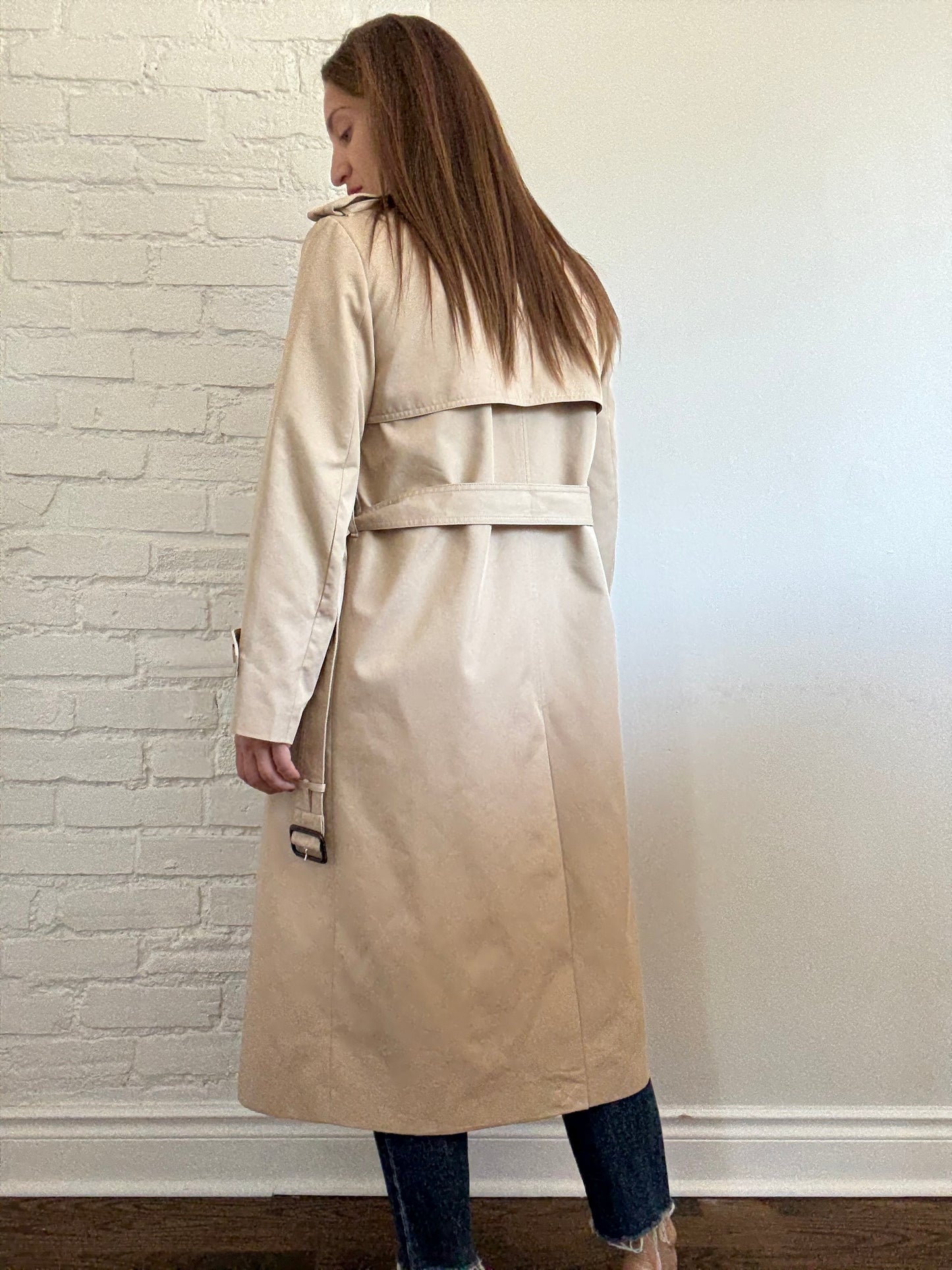 MANGO Trench Coat with Belt - Size M